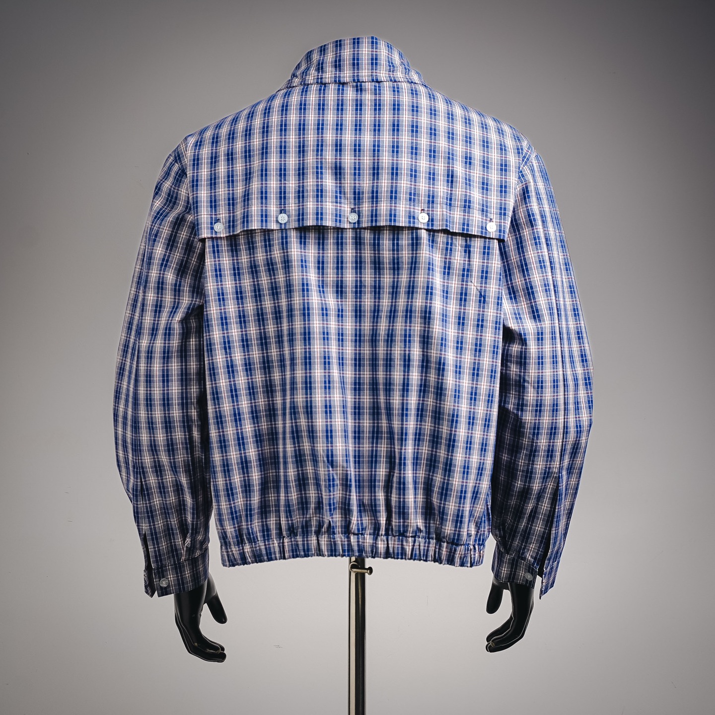 Miu embroidered plaid jacket