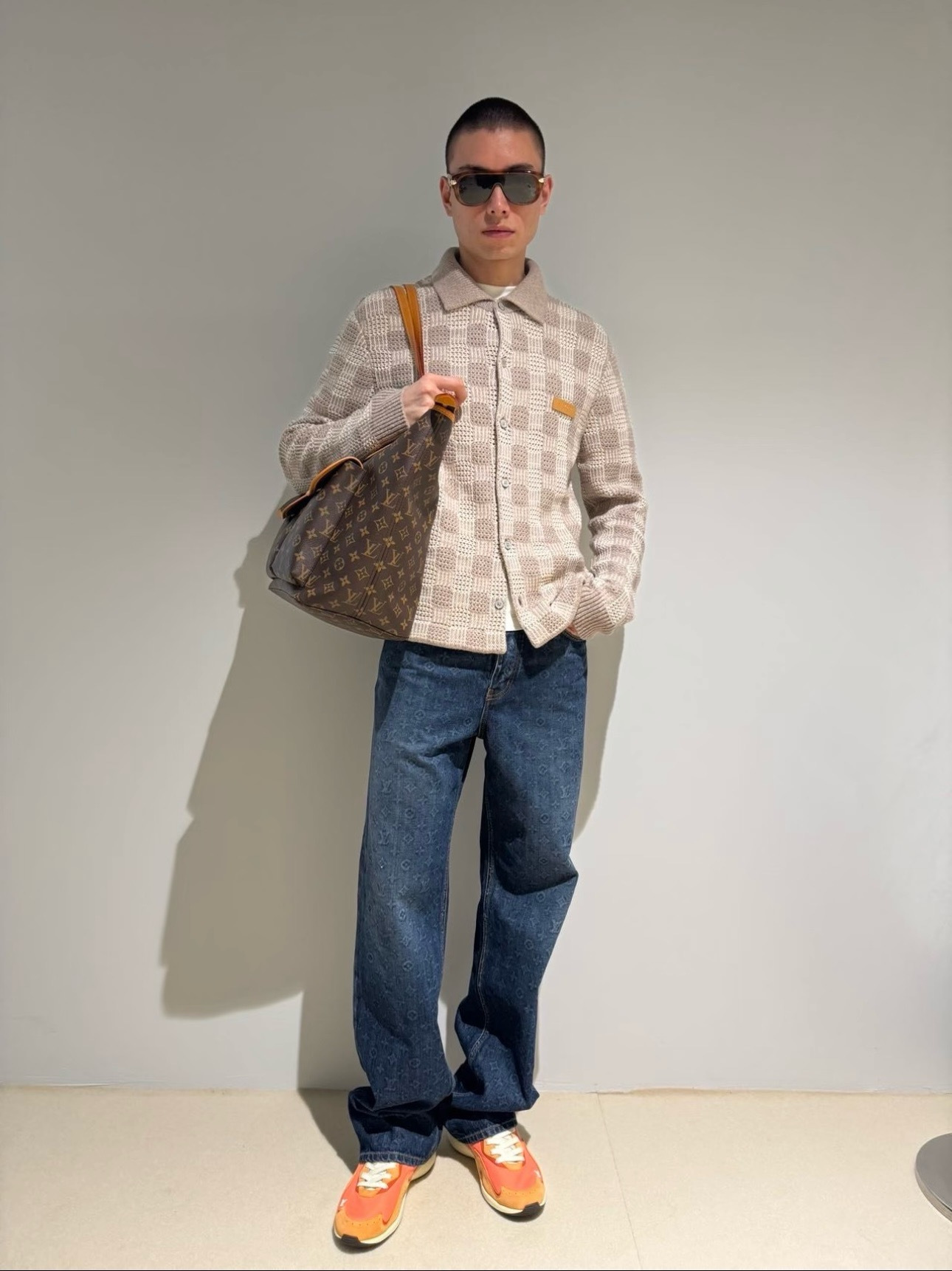 Louis jacquard plaid jacket