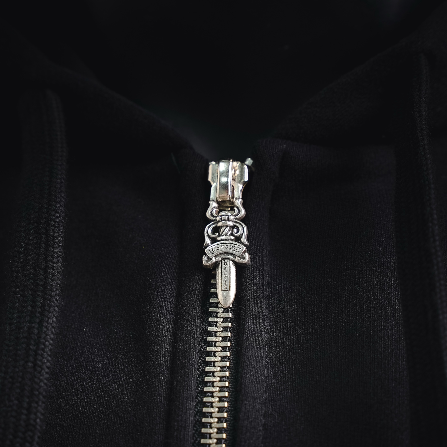 Chrome printed hooded jacket
