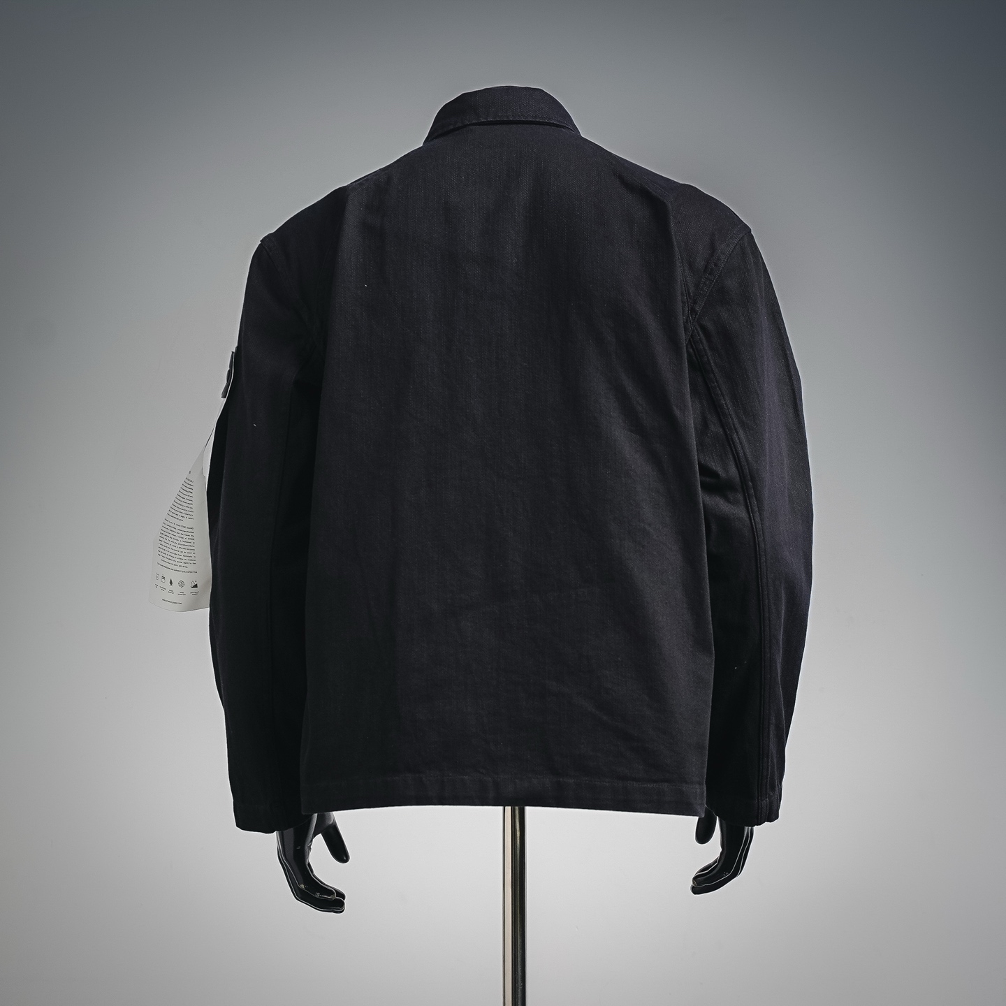 Stone washed utility jacket