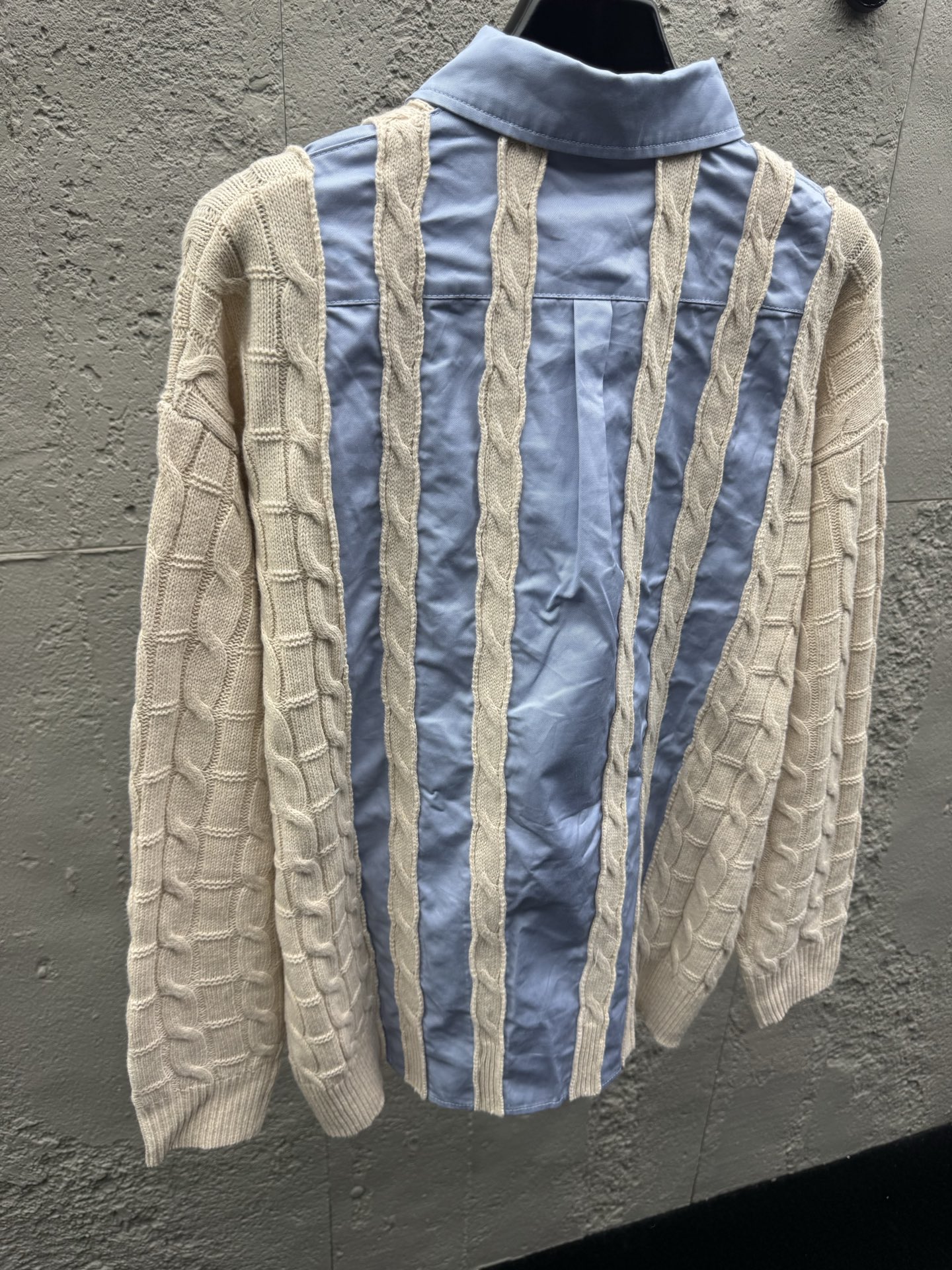 Loe embroidered splicing shirts