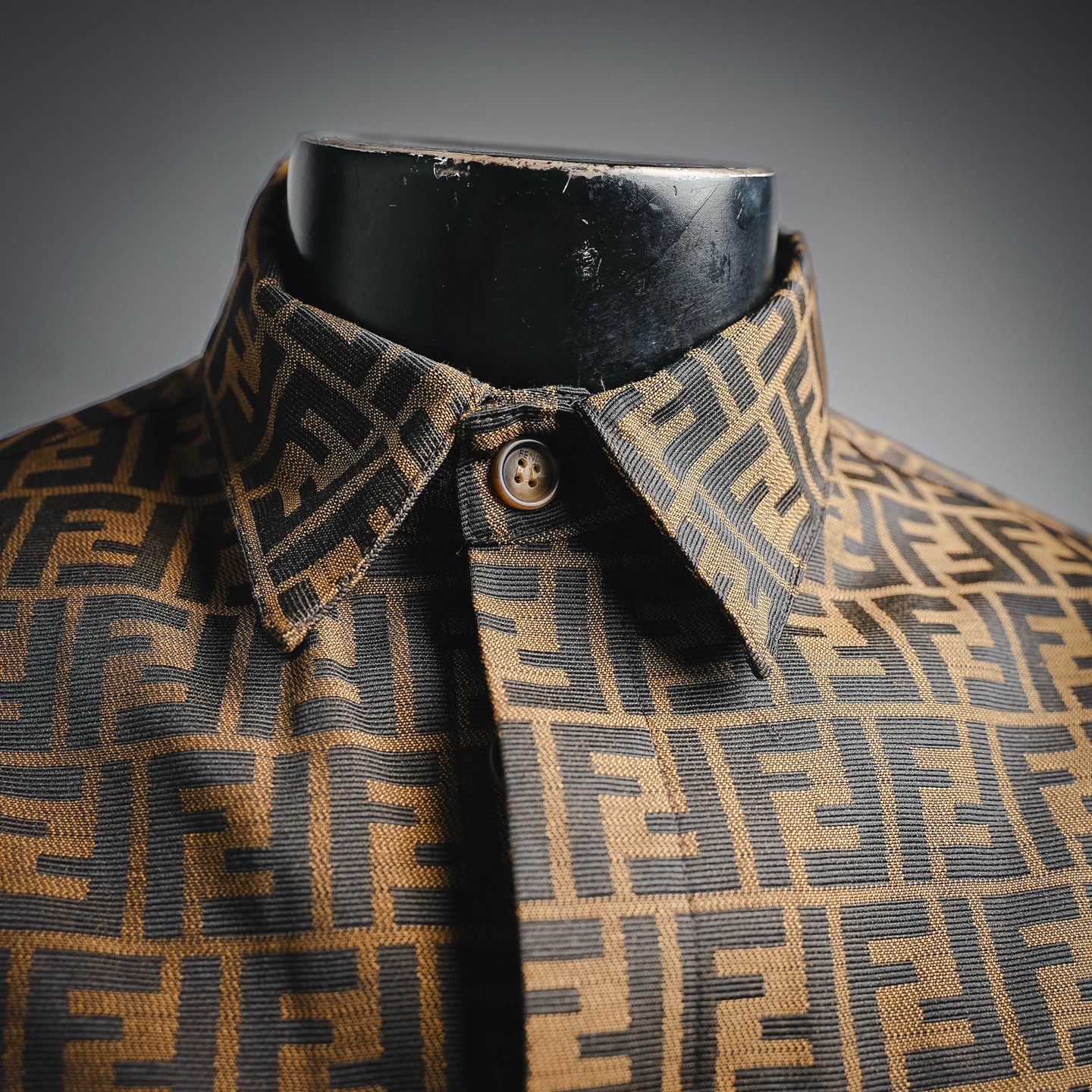 Fend all-over jacquard shirts