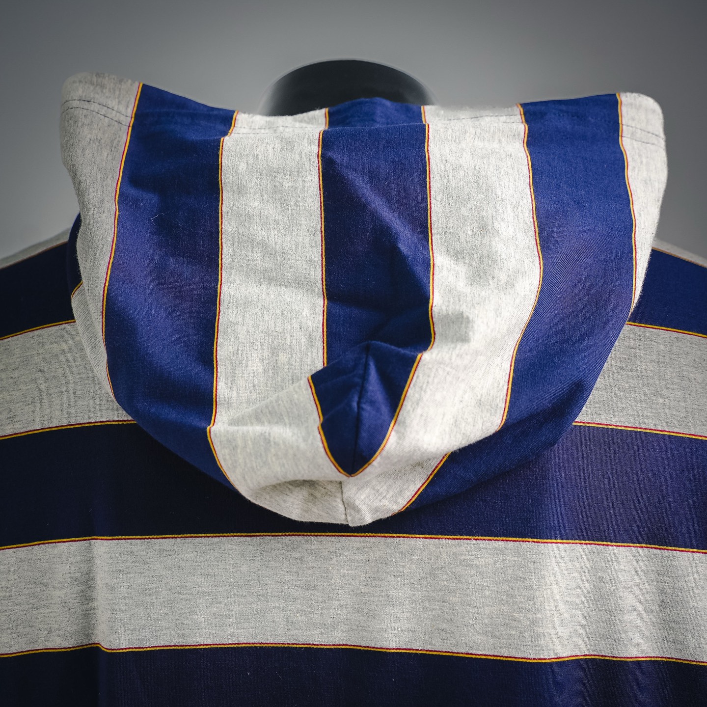 Miu striped hooded jacket