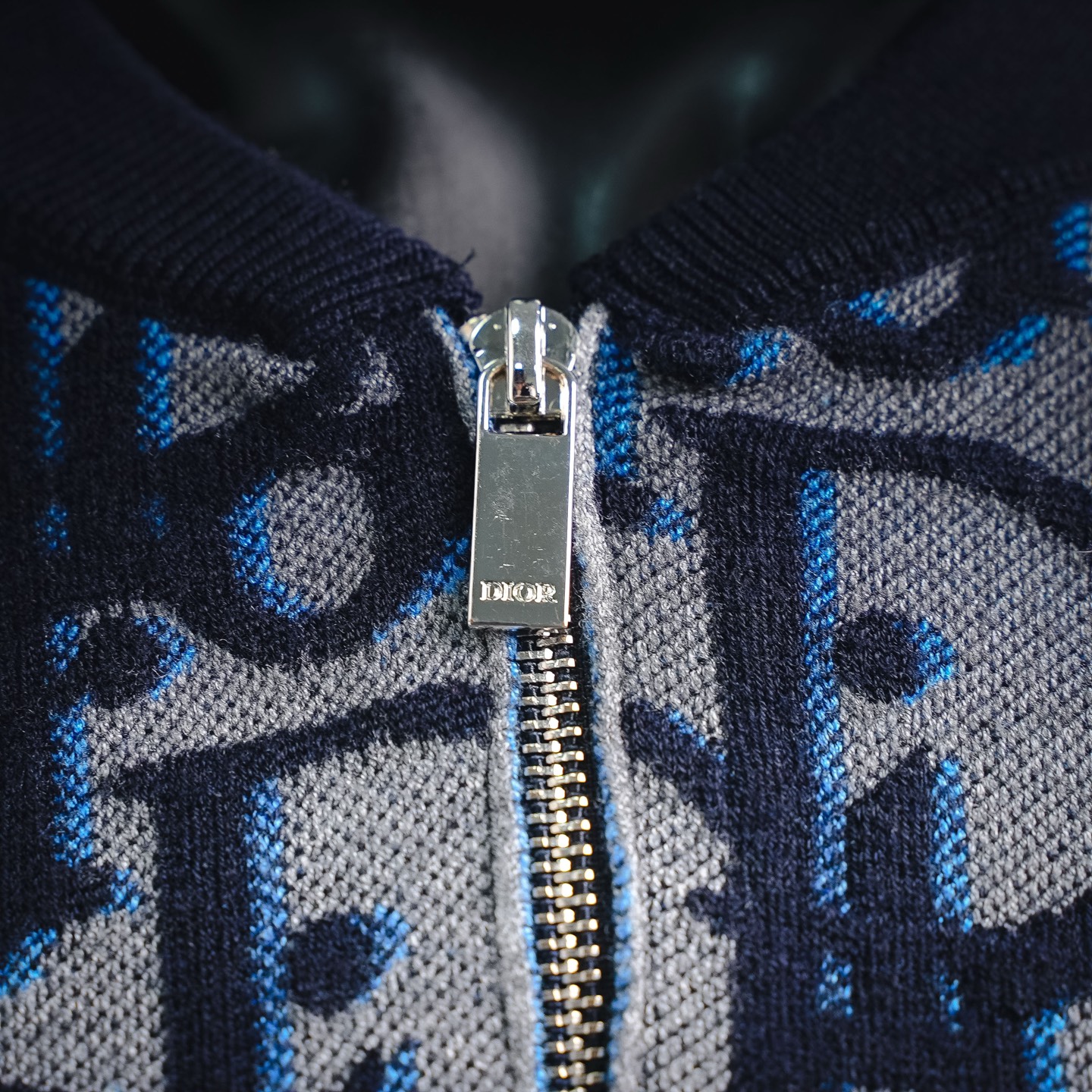 CD jacquard cardigan jacket