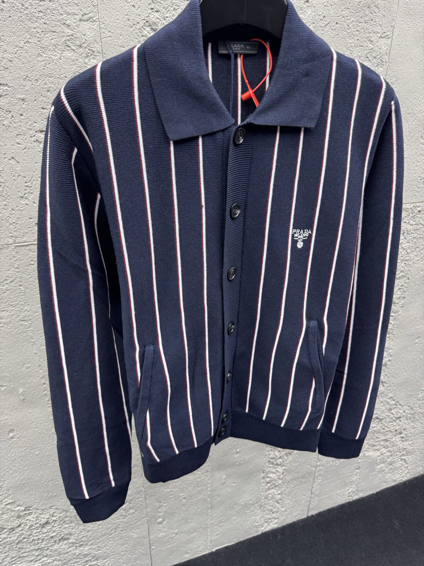 Pra striped classic cardigan