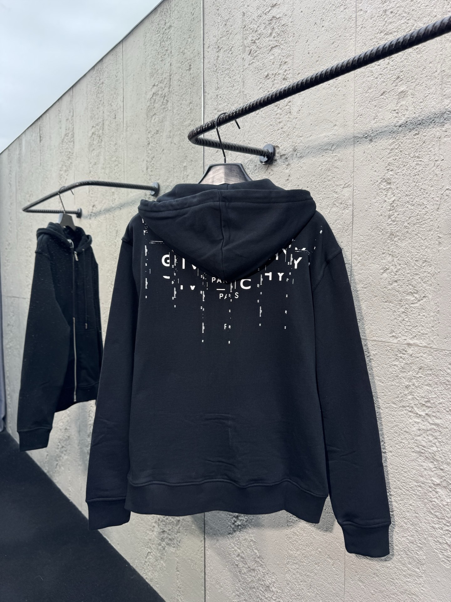 Given printed hooded jacket