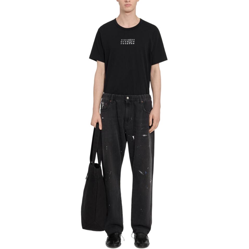 Maison paint splatter jeans