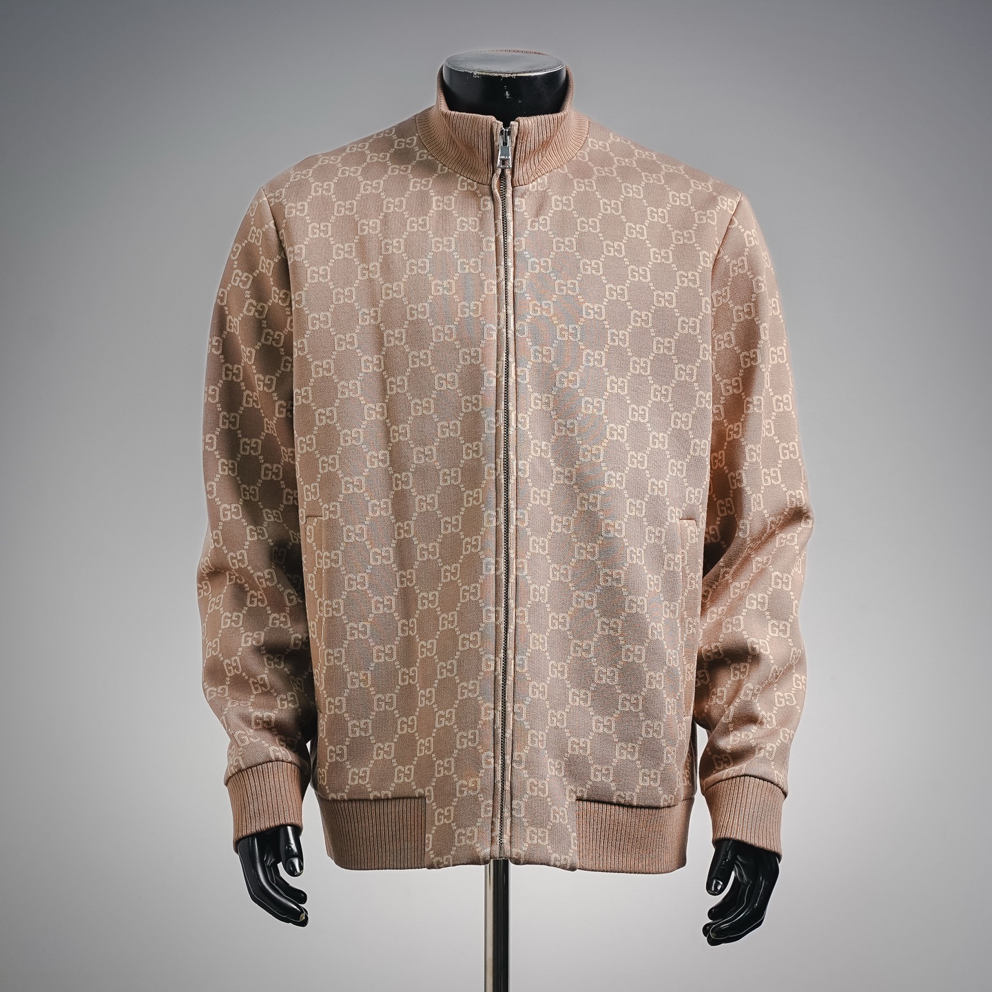Guc all-over jacquard knit jacket