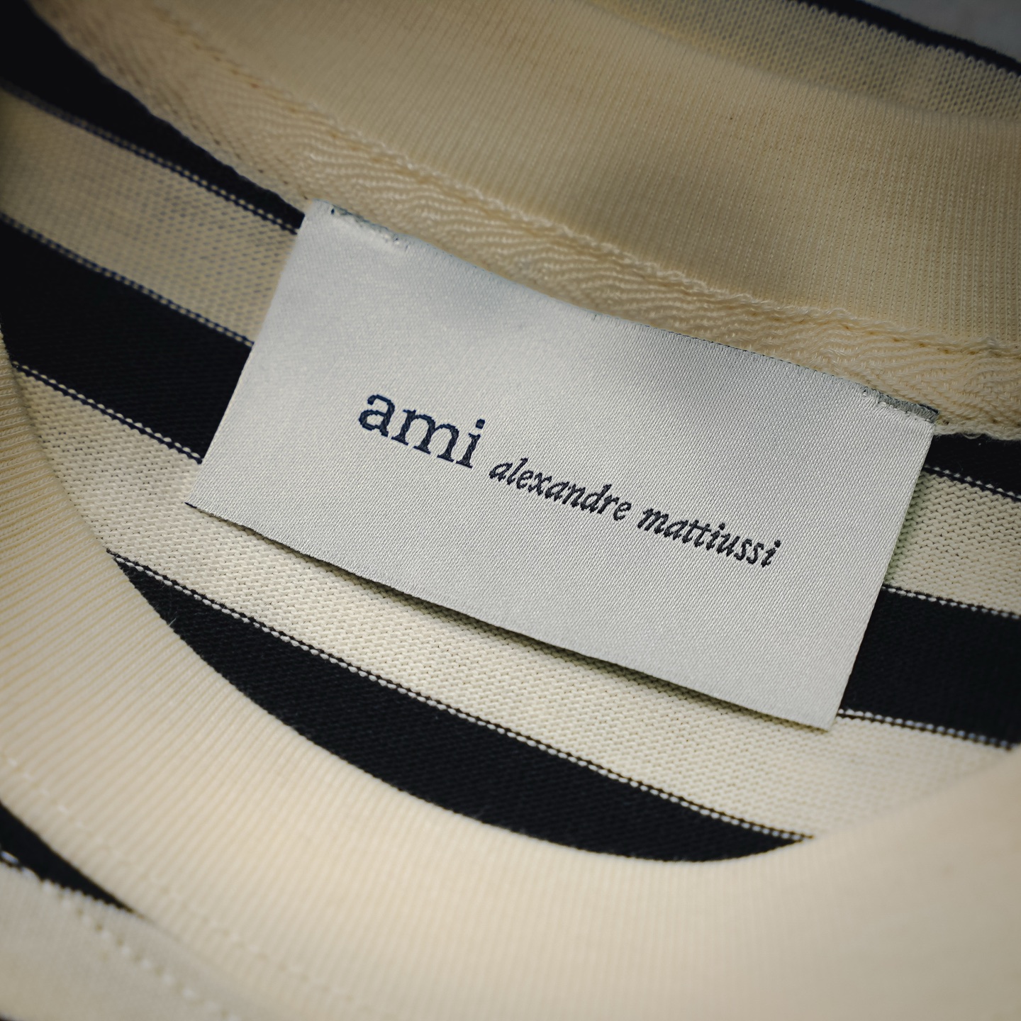 Ami striped knit sweatshirt