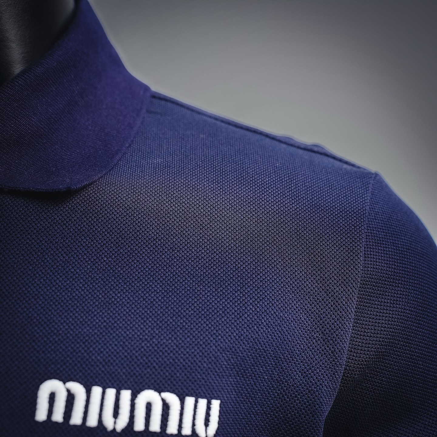 Miu embroidered sweatshirt
