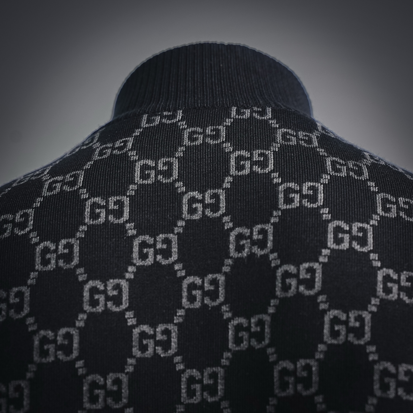 Guc all-over jacquard knit jacket