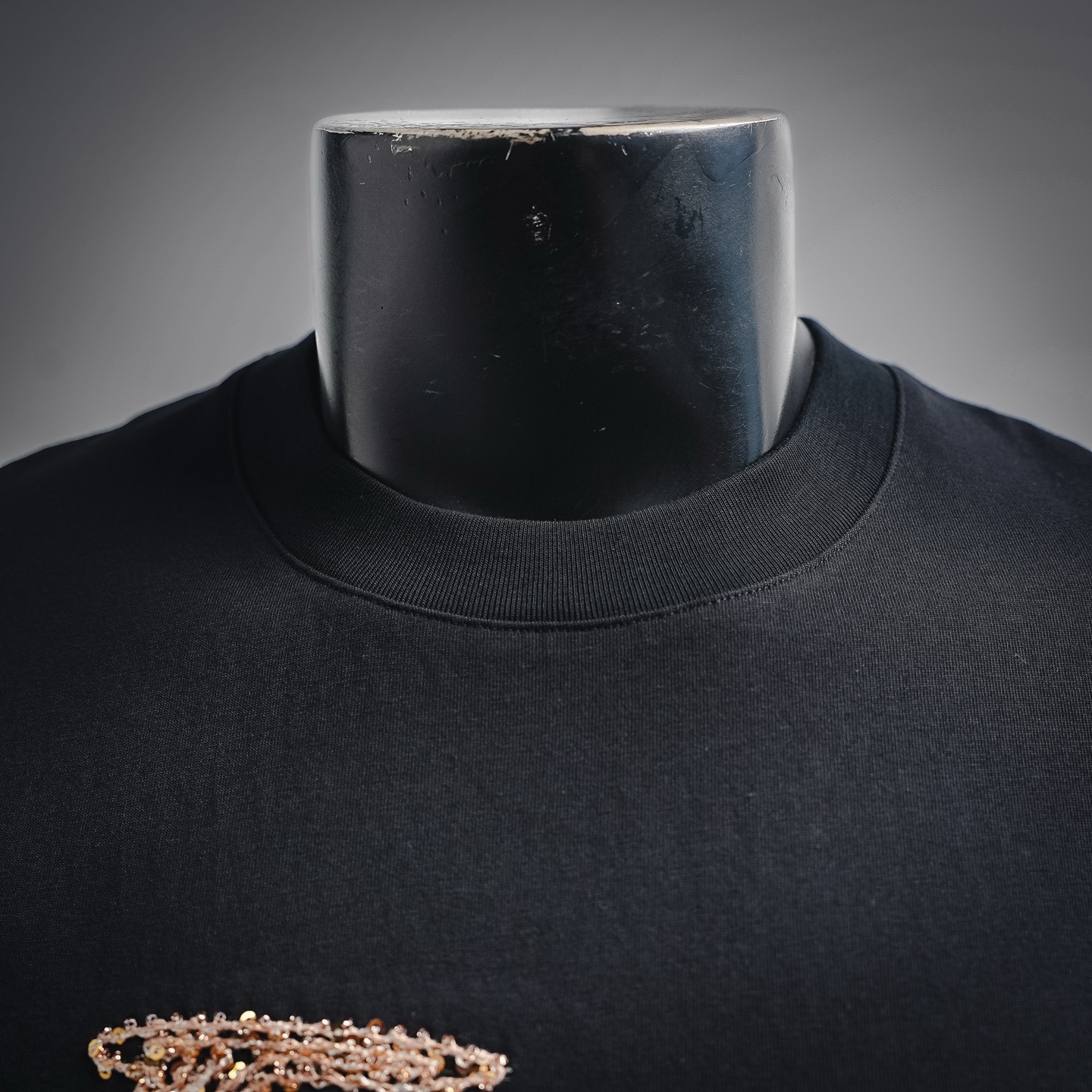 Fend rhinestone signature t-shirt