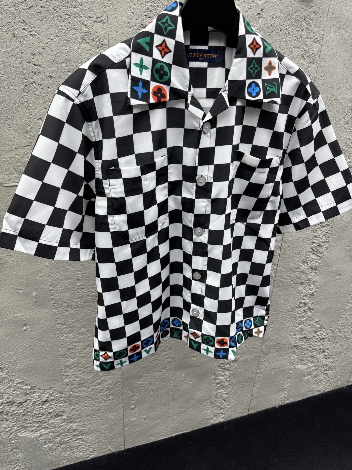Louis checkerboard graphic t-shirt