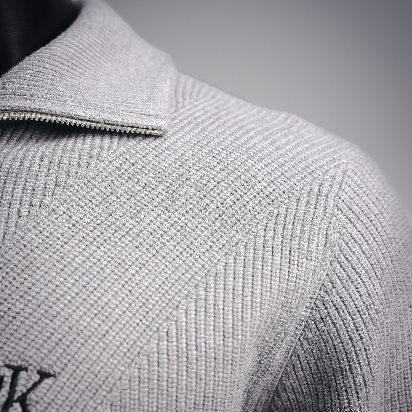 CK ribbed minimal jacket