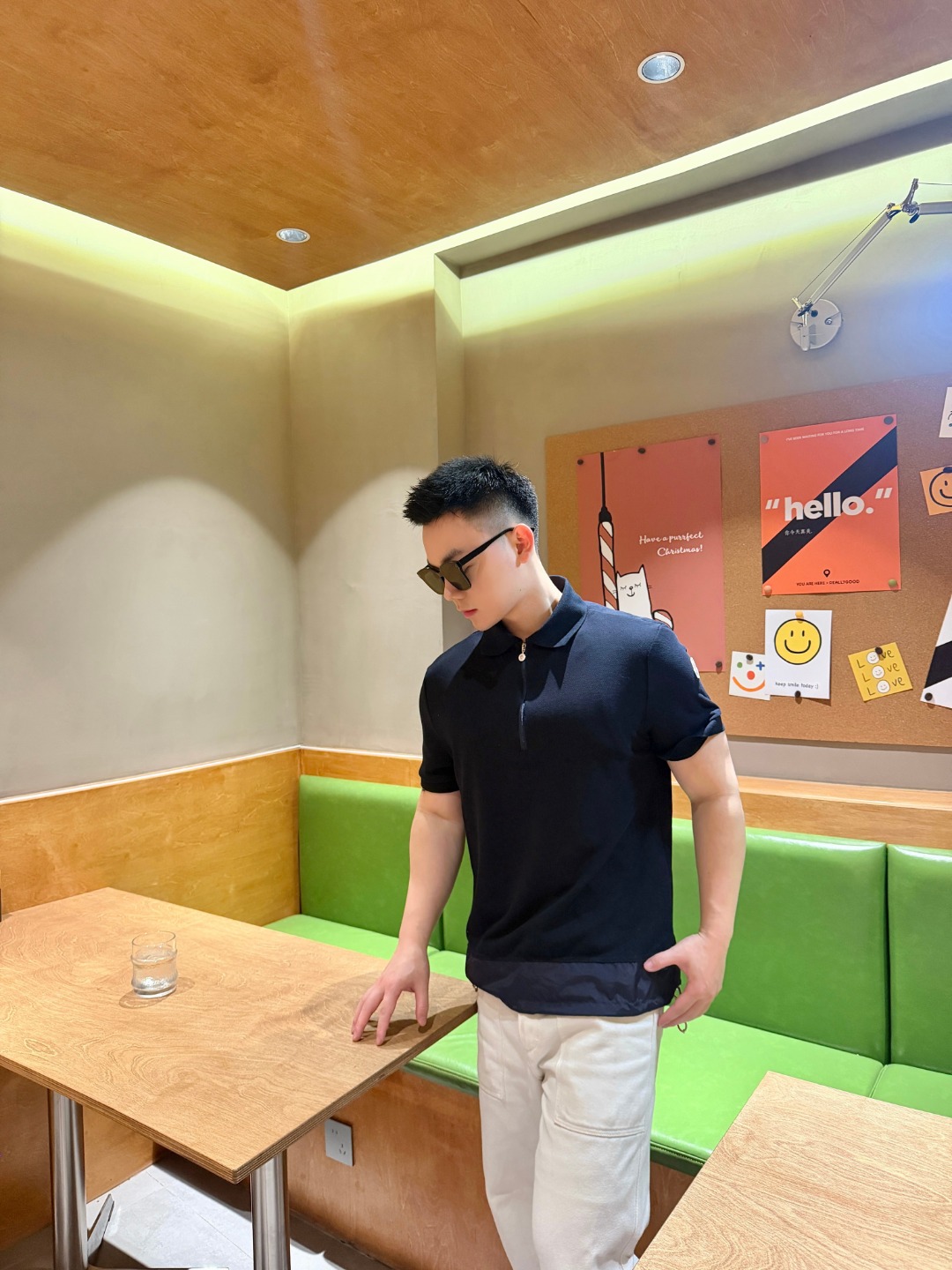 Mon half-zip Polo