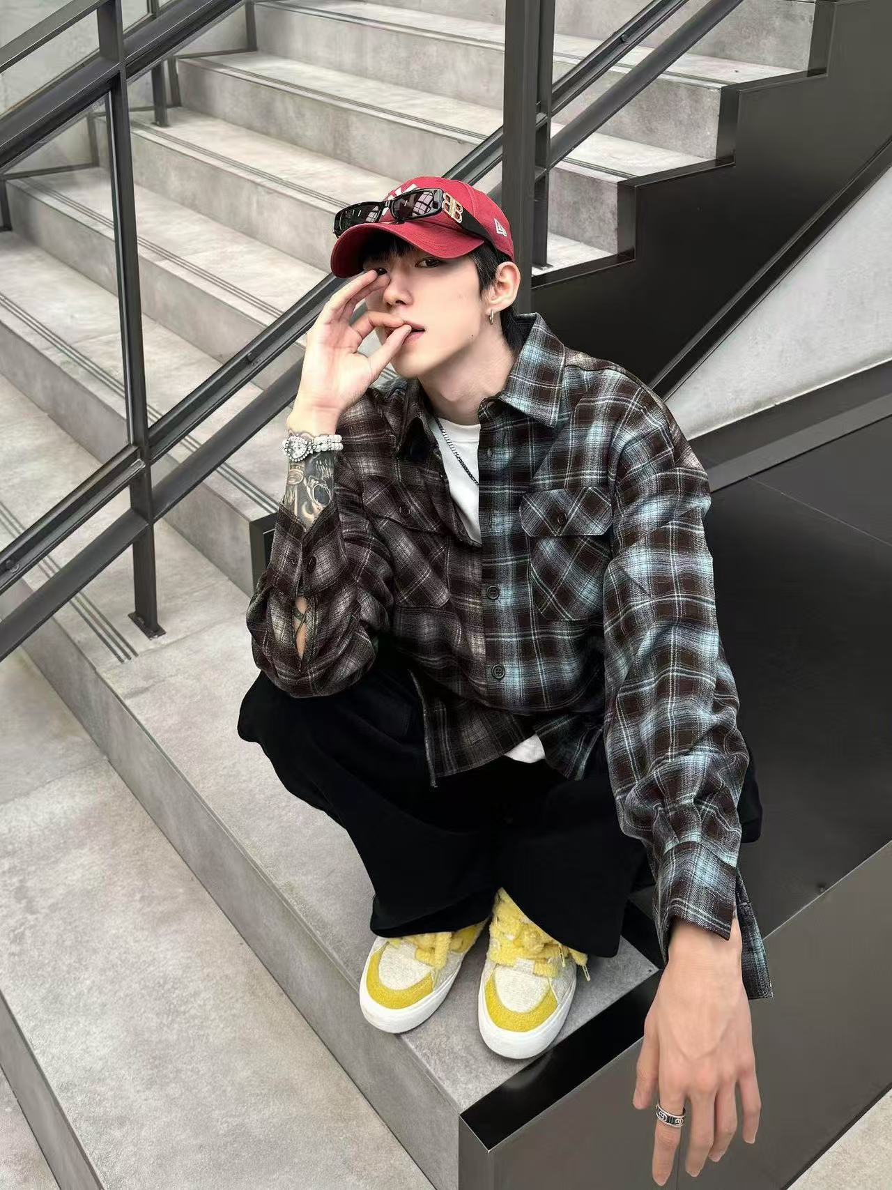 We11 plaid shirt
