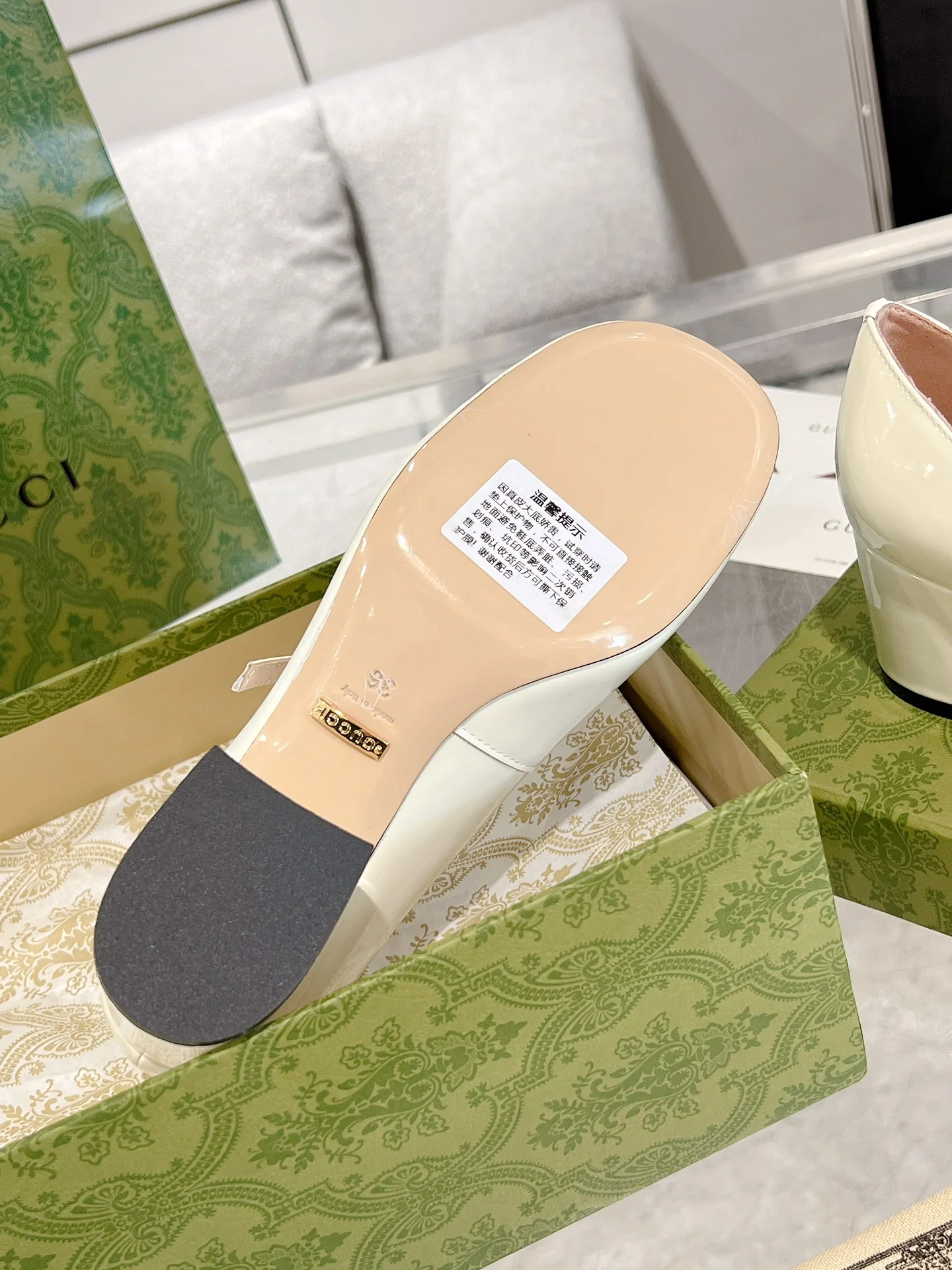 Gucc 26ss chunky heel