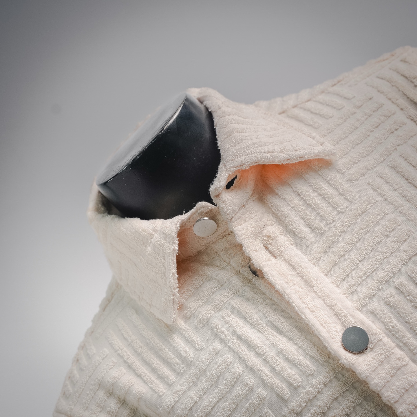 Bottega textured sleeve shirt