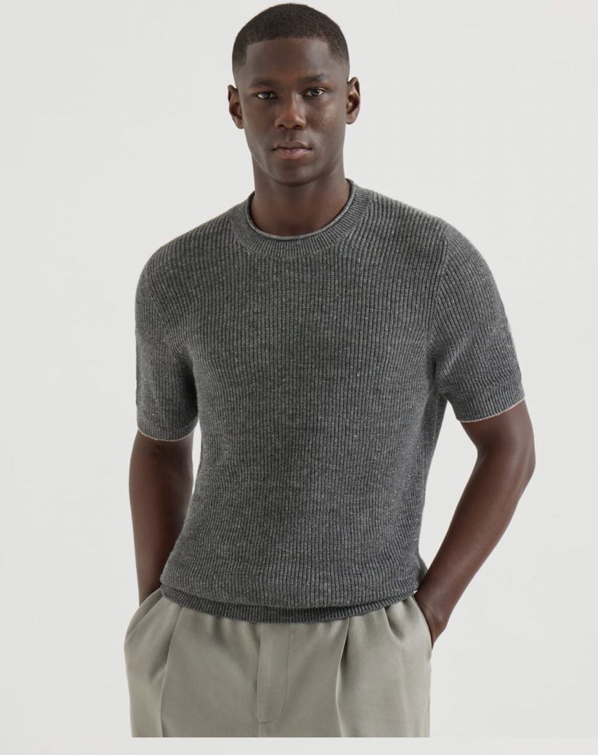 Brunello retro knit shirt