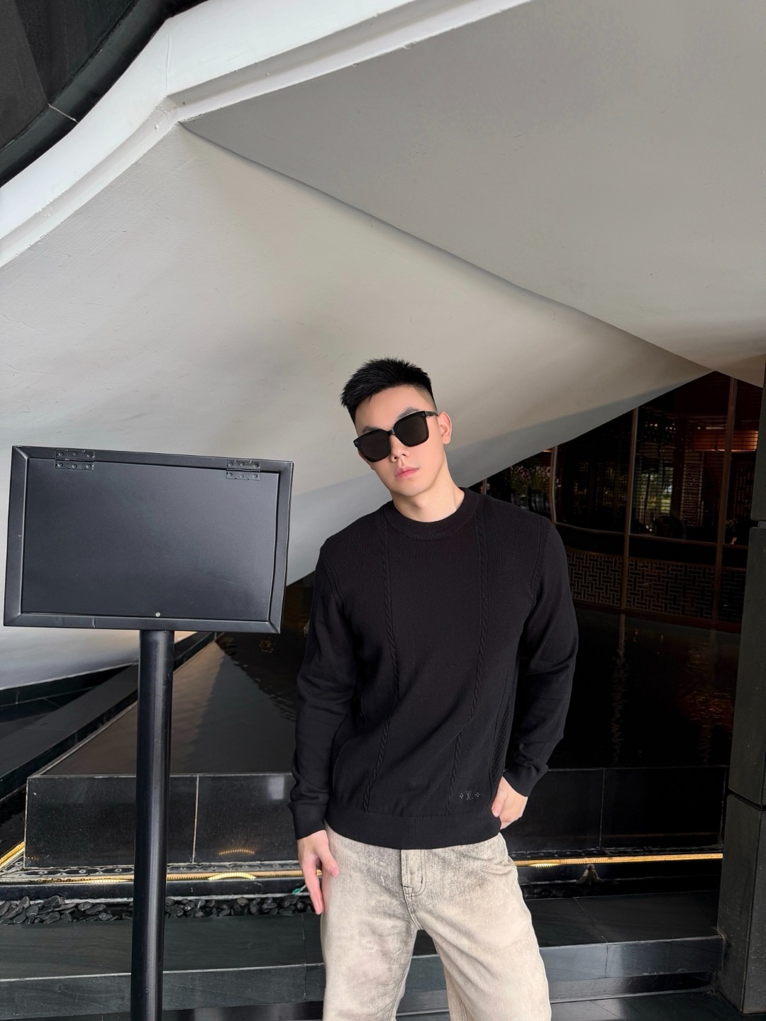 Louis jacquard sweater