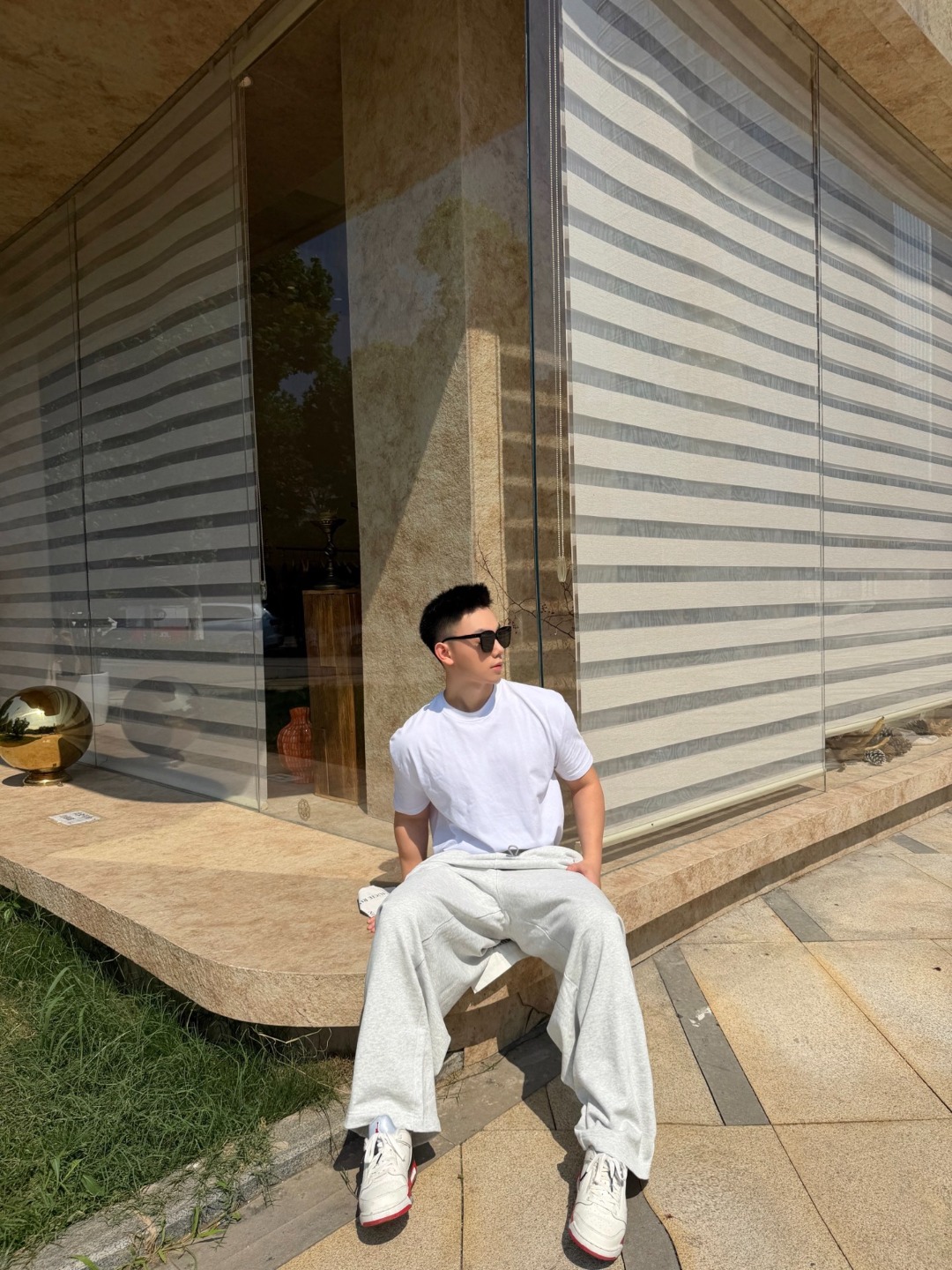 Acen casual embroidered pants