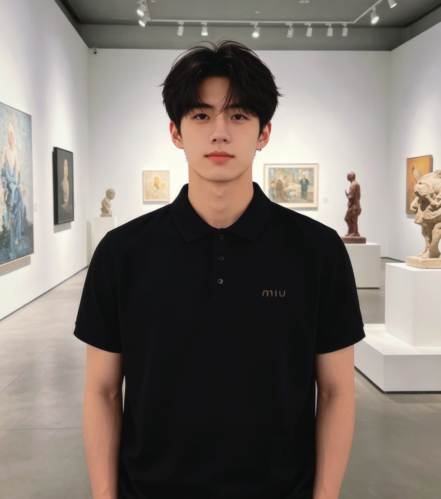 Miu embroidered Polo