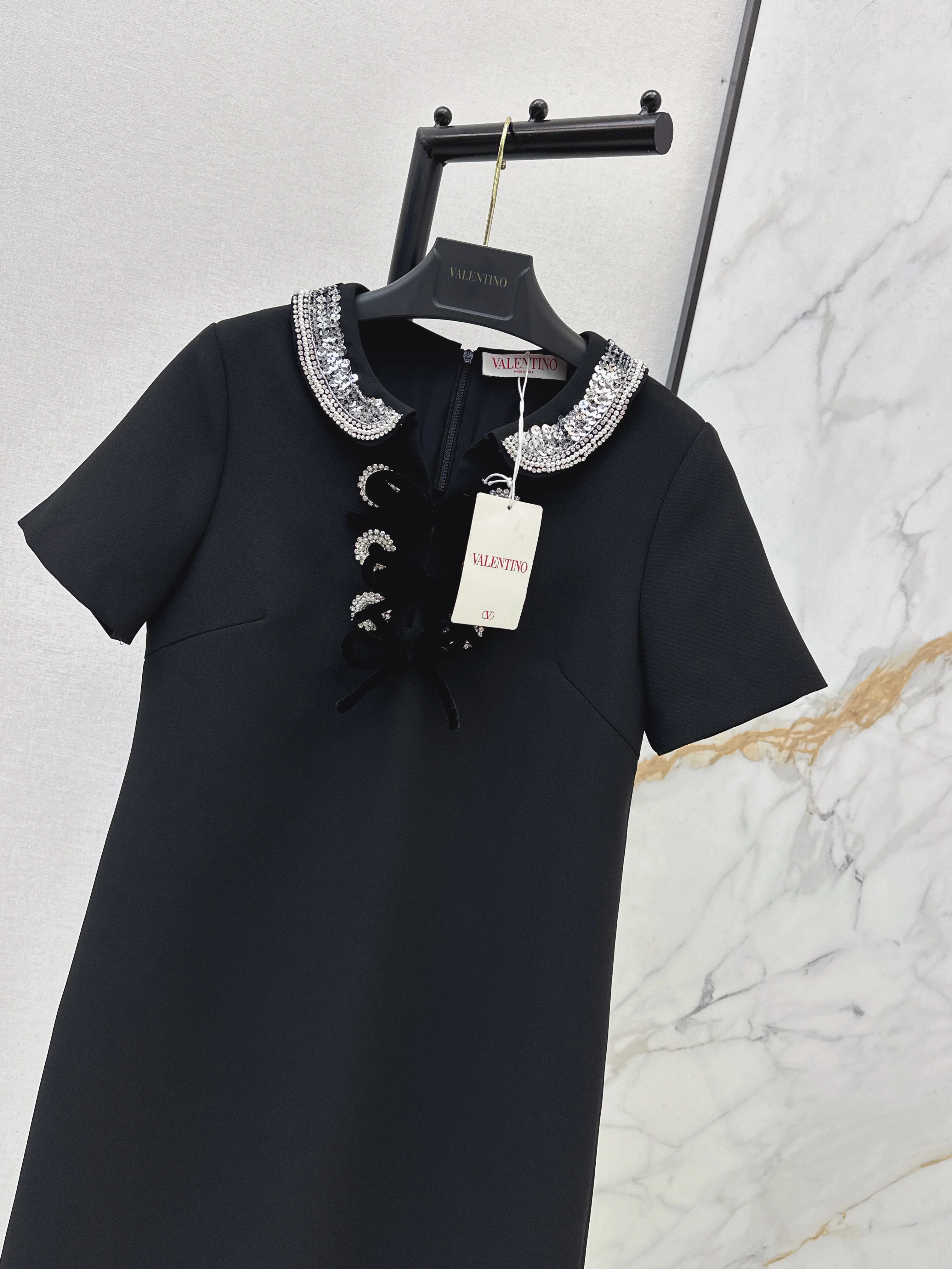 Valen 26ss beading sequins dress