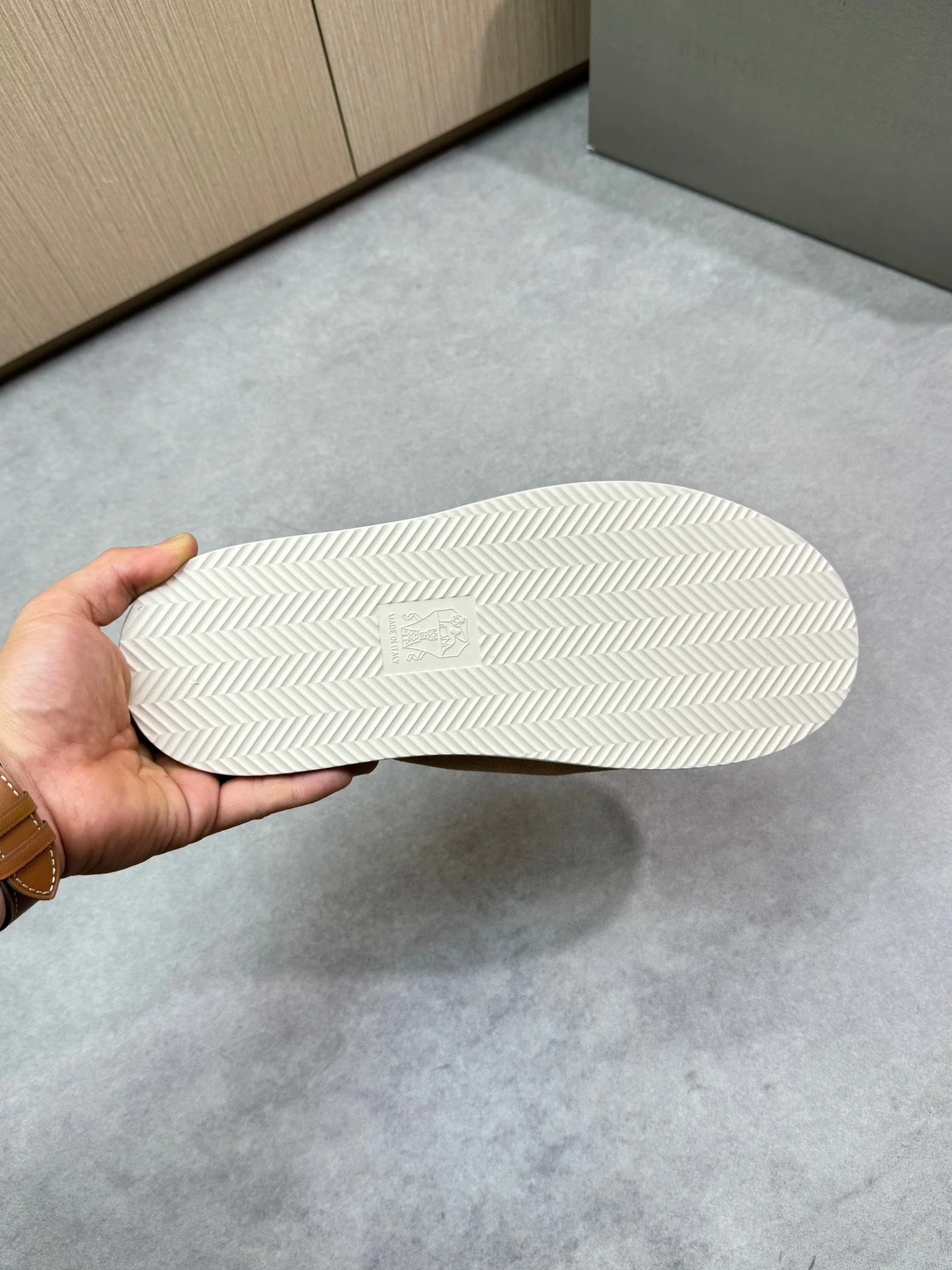 brunello 25ss leather slippers