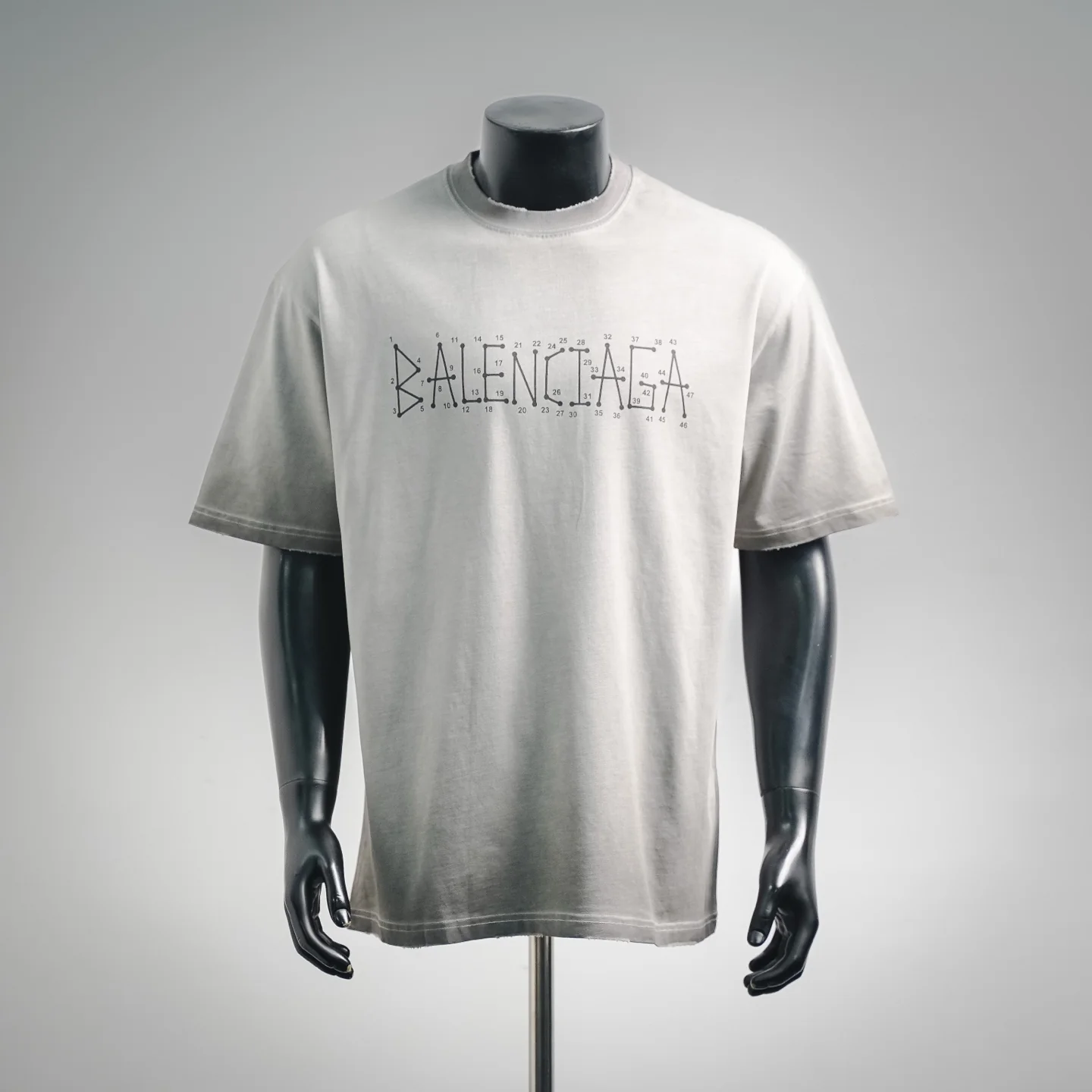 Balen ripped washed t-shirt