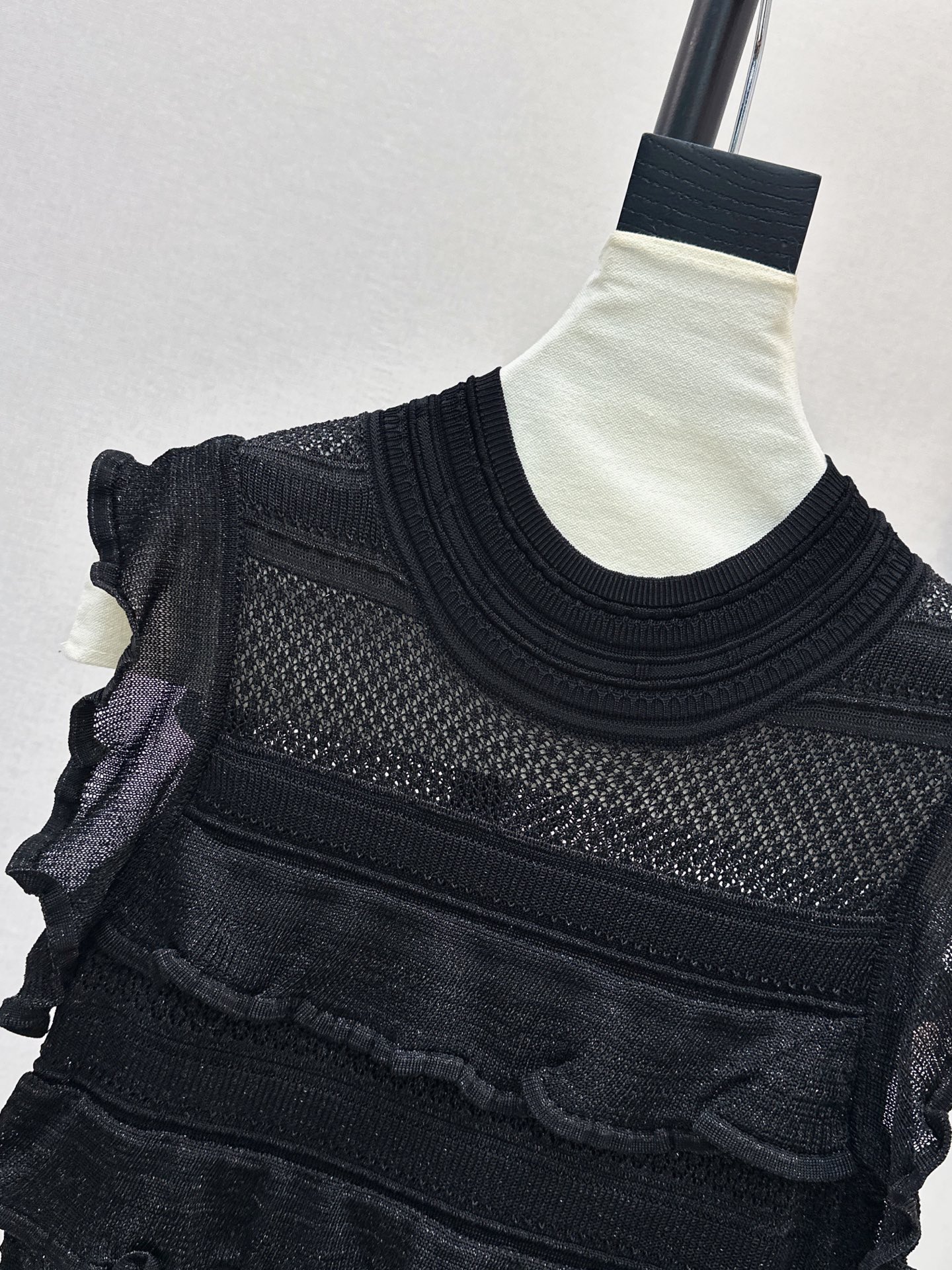Chol 26fw layered knit dress