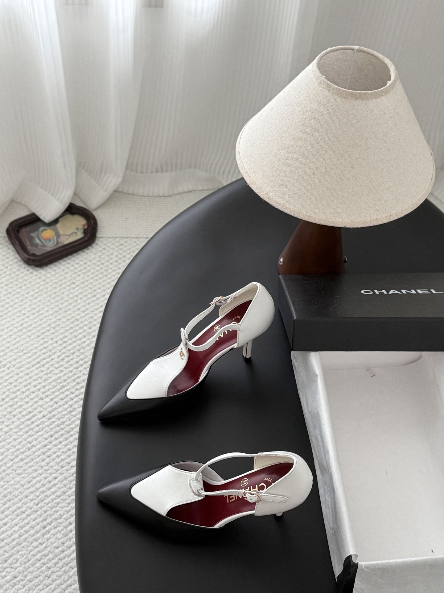 Chan 26P t-strap stilettoes