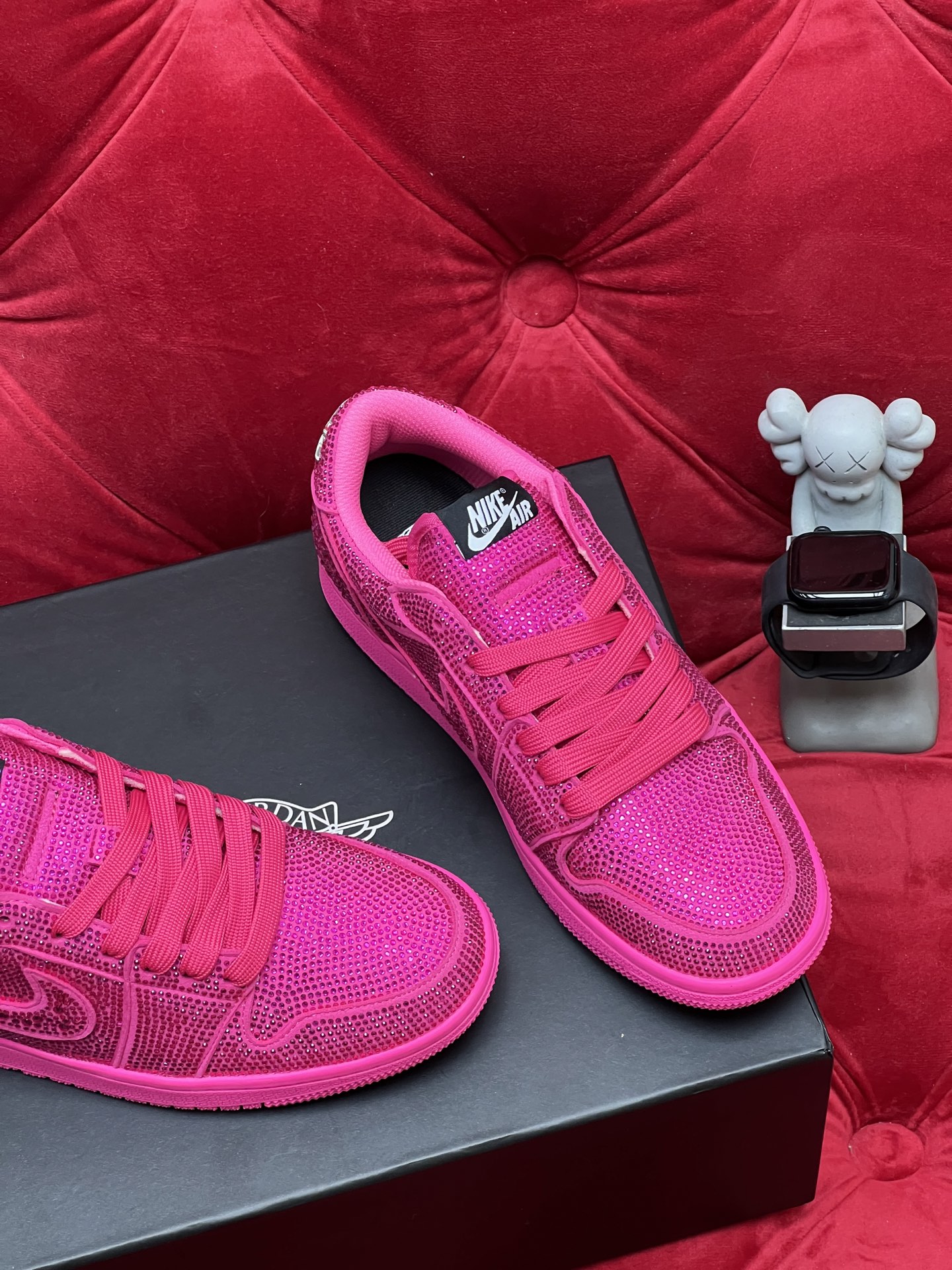 Air rhinestone sneakers