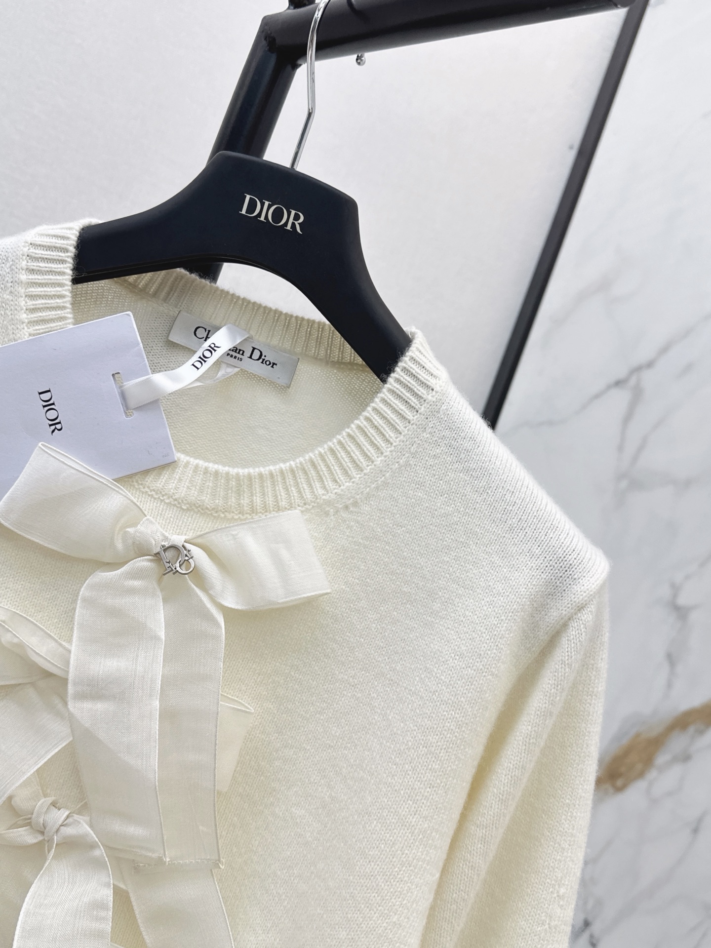 CD 26fw cashmere bow sweater