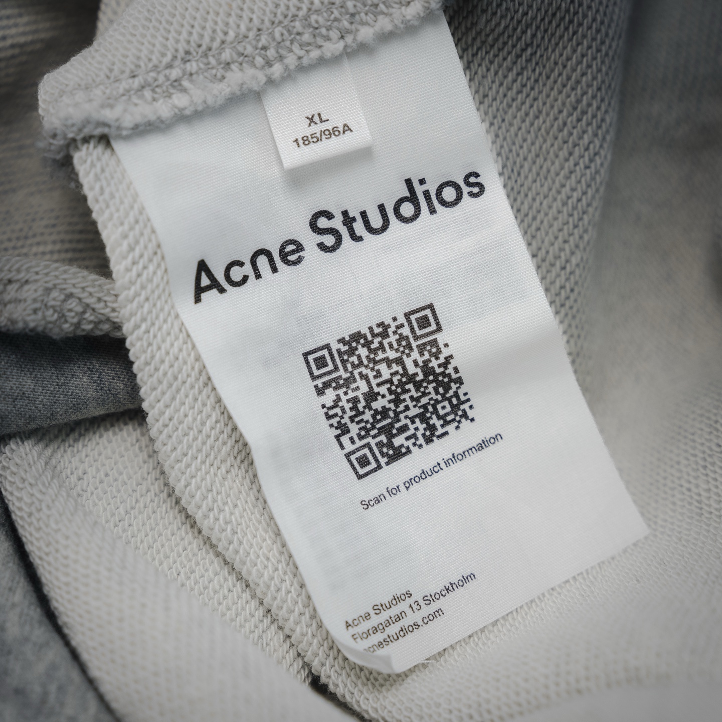 Acen washed letter hoodie