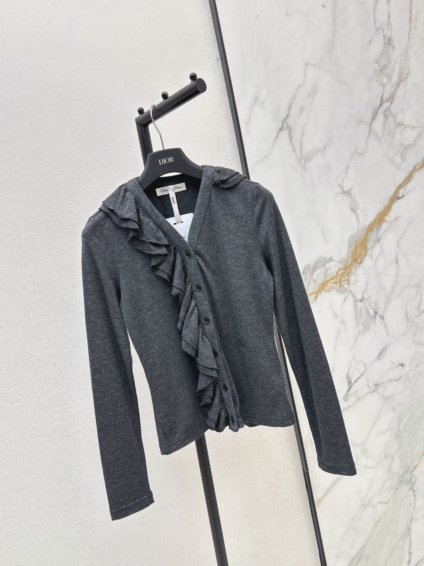 CD 26fw ruffle basic tee