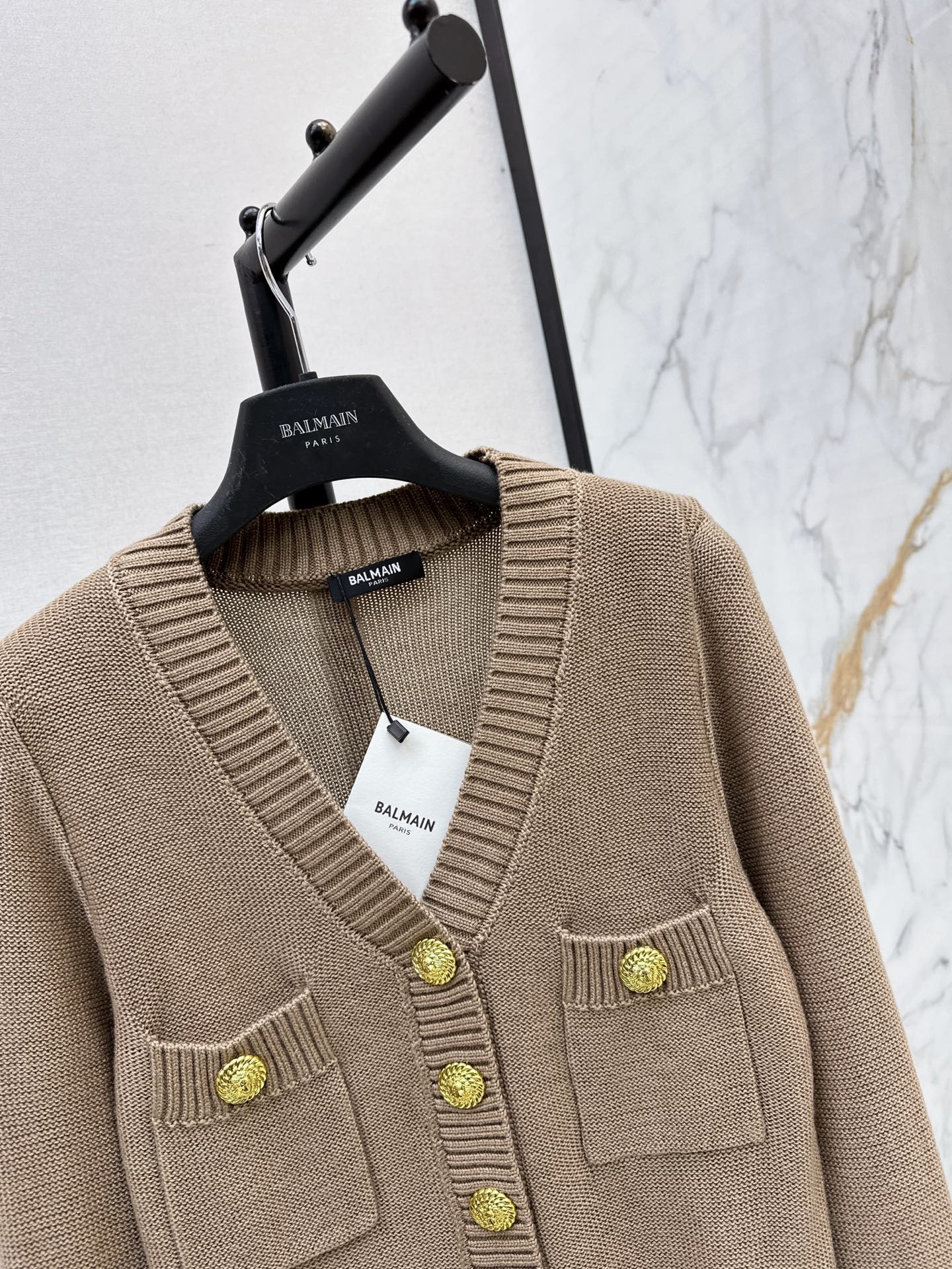 Bal 26fw knit cardigan