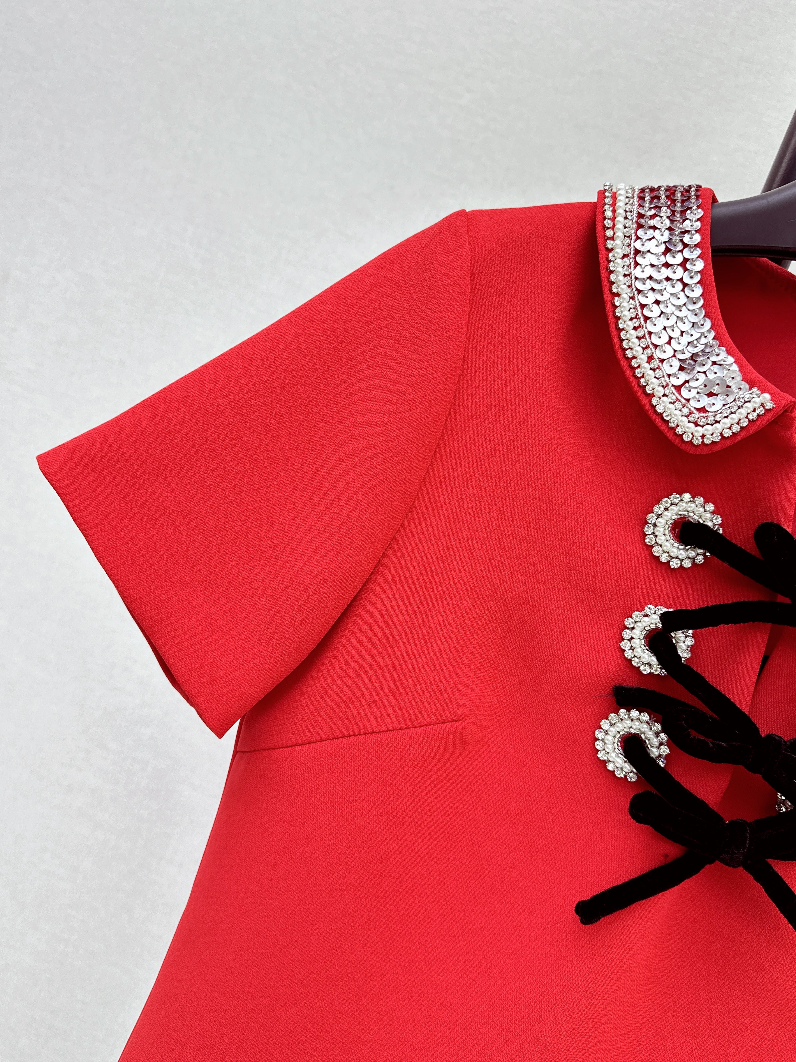 Valen 26ss beading sequins dress