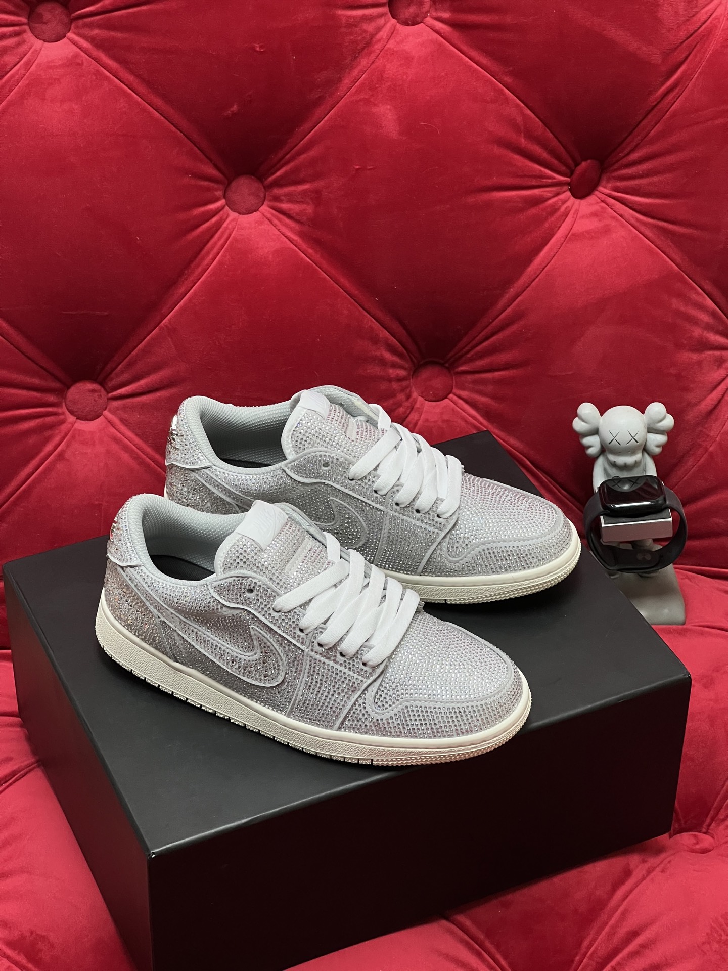 Air rhinestone sneakers