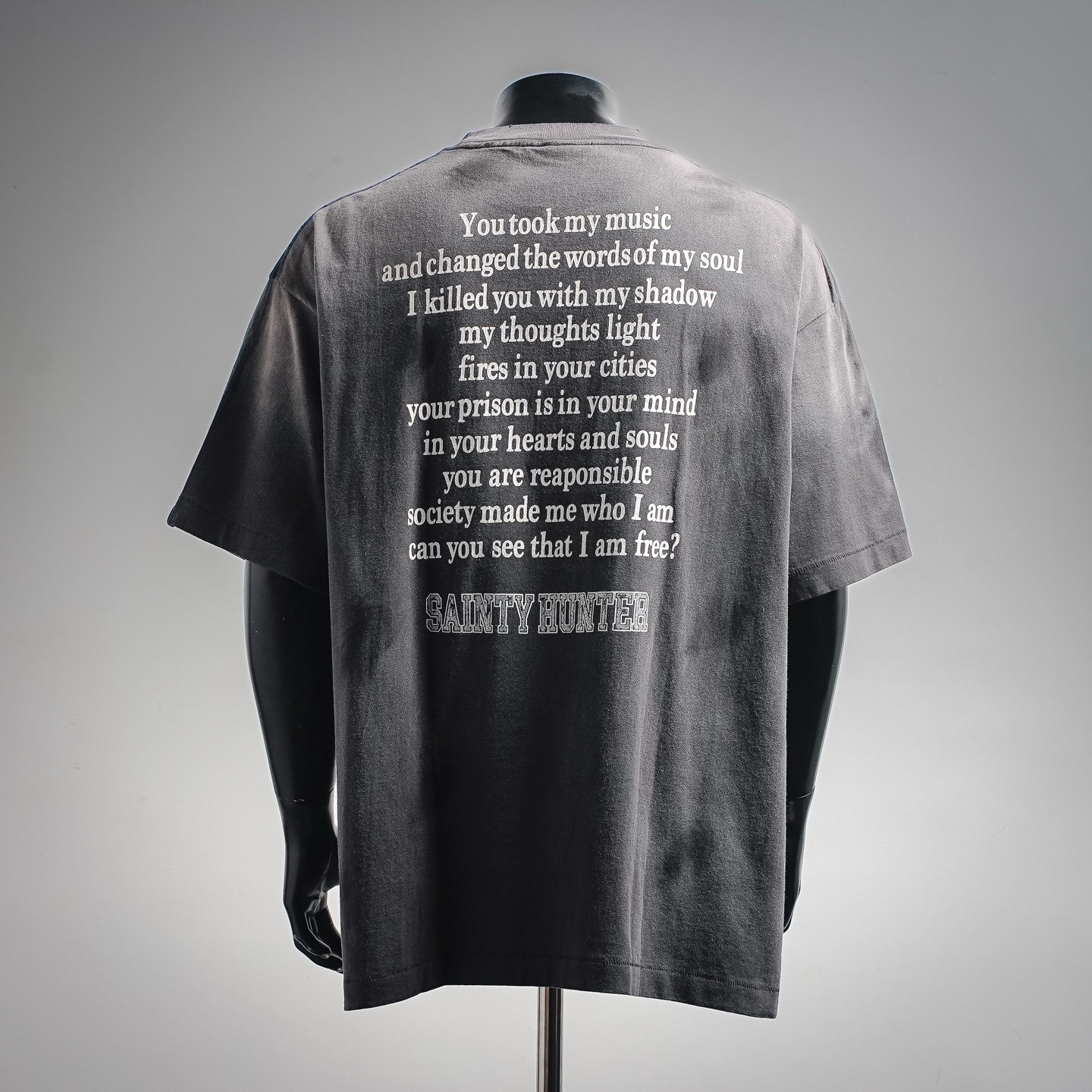 Saint washed printed t-shirt