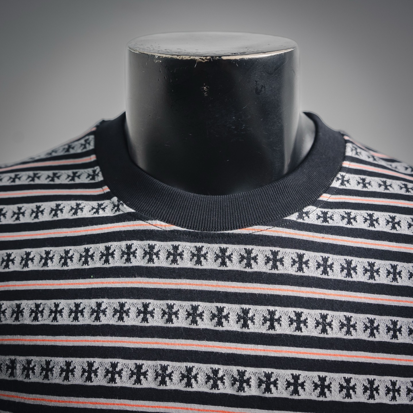 Chrome striped t-shirt