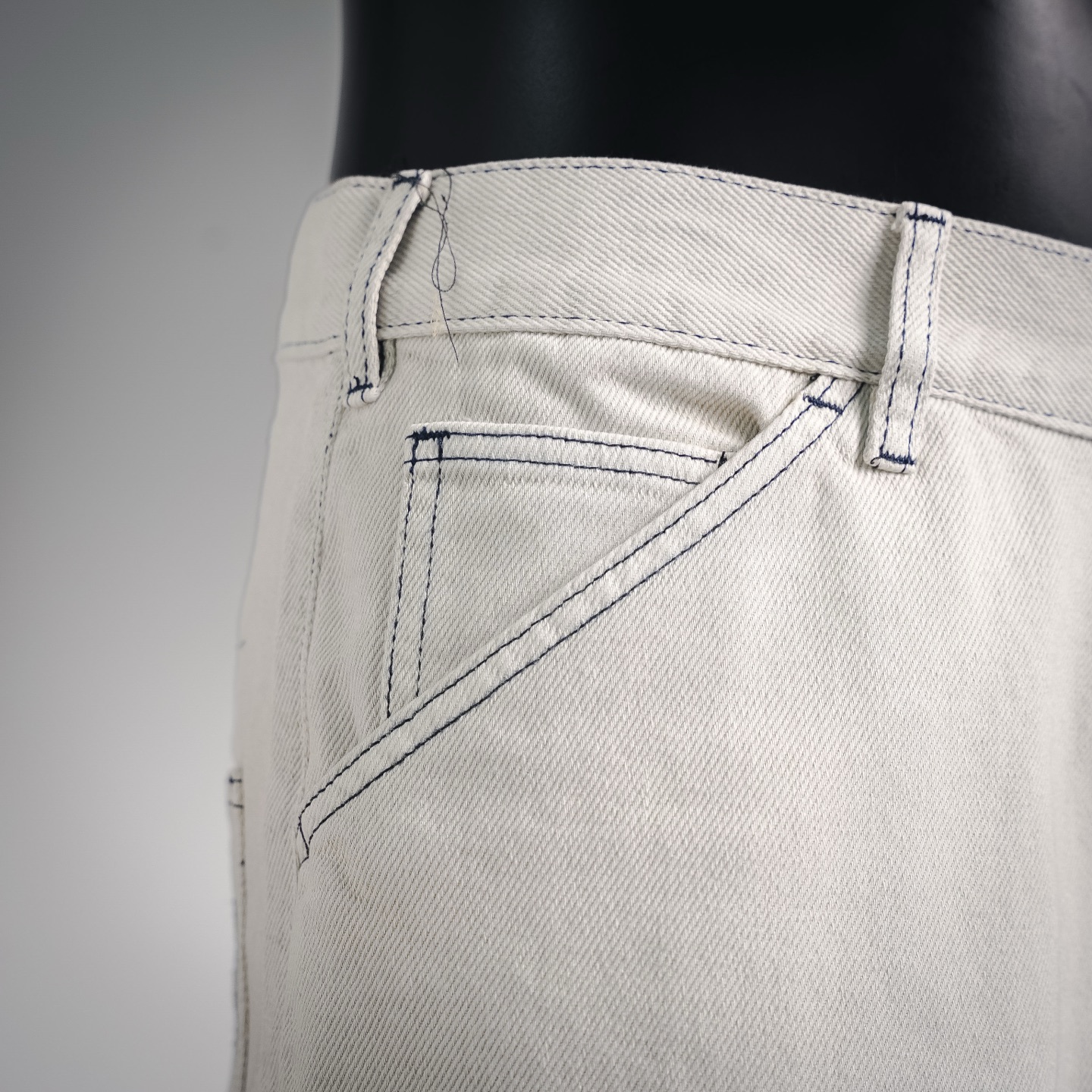 Acen butterfly embroidered jeans