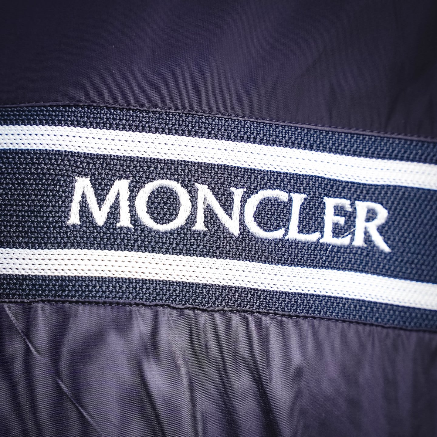 Mon embroidered letter jacket