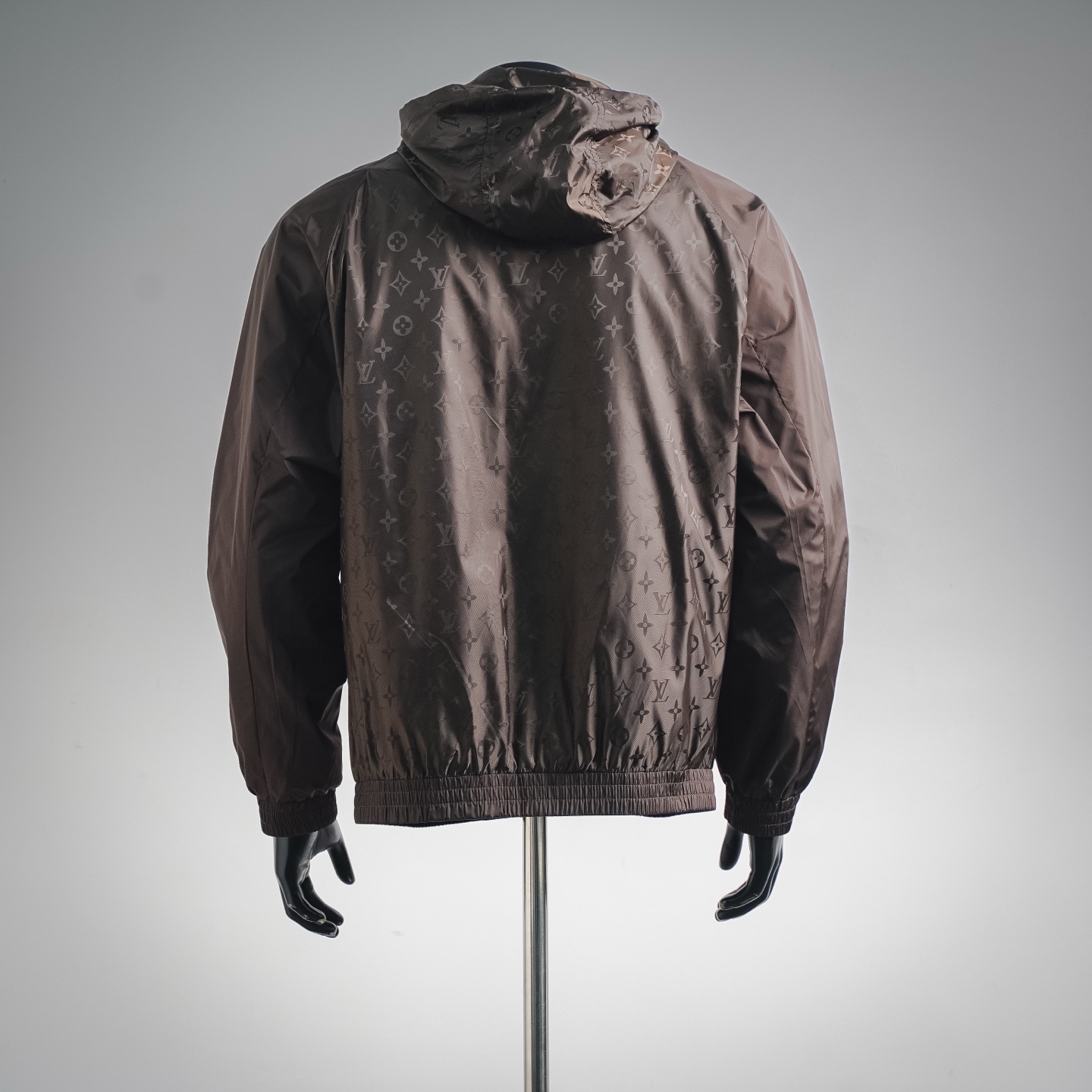 Louis splicing hooded jacket