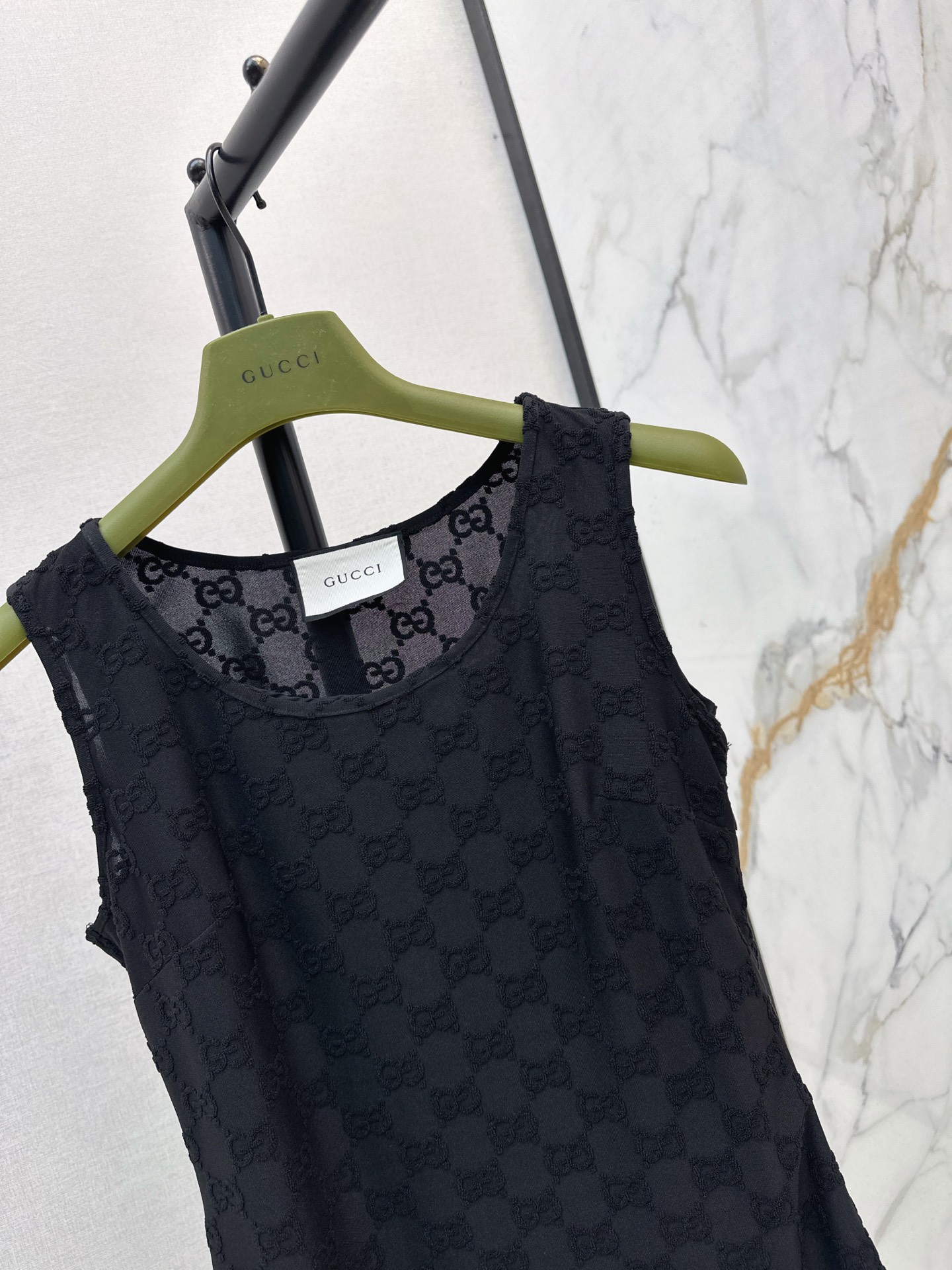Guc 26ss sleeveless lace dress