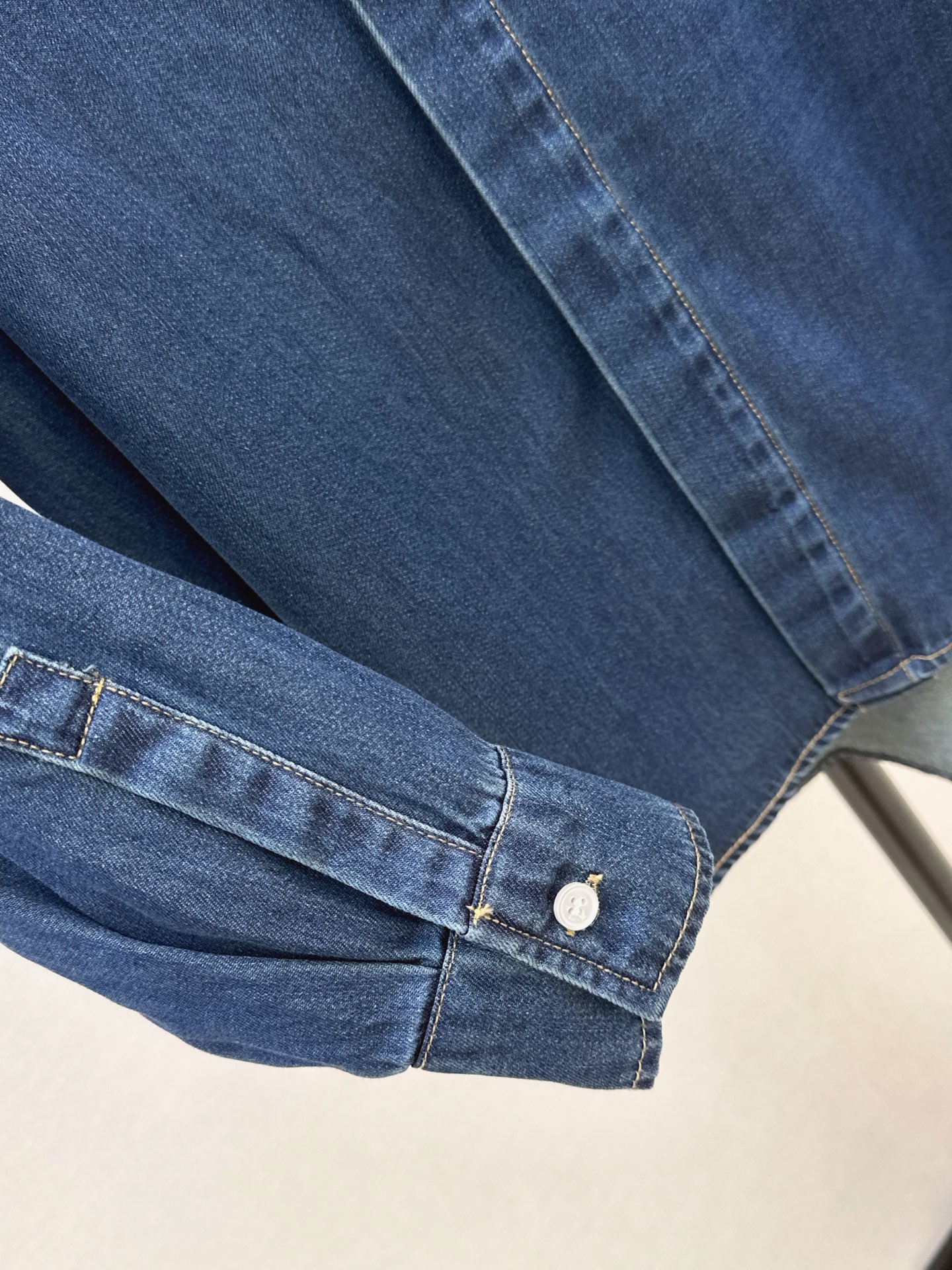 CD 26ss ribbon denim shirt