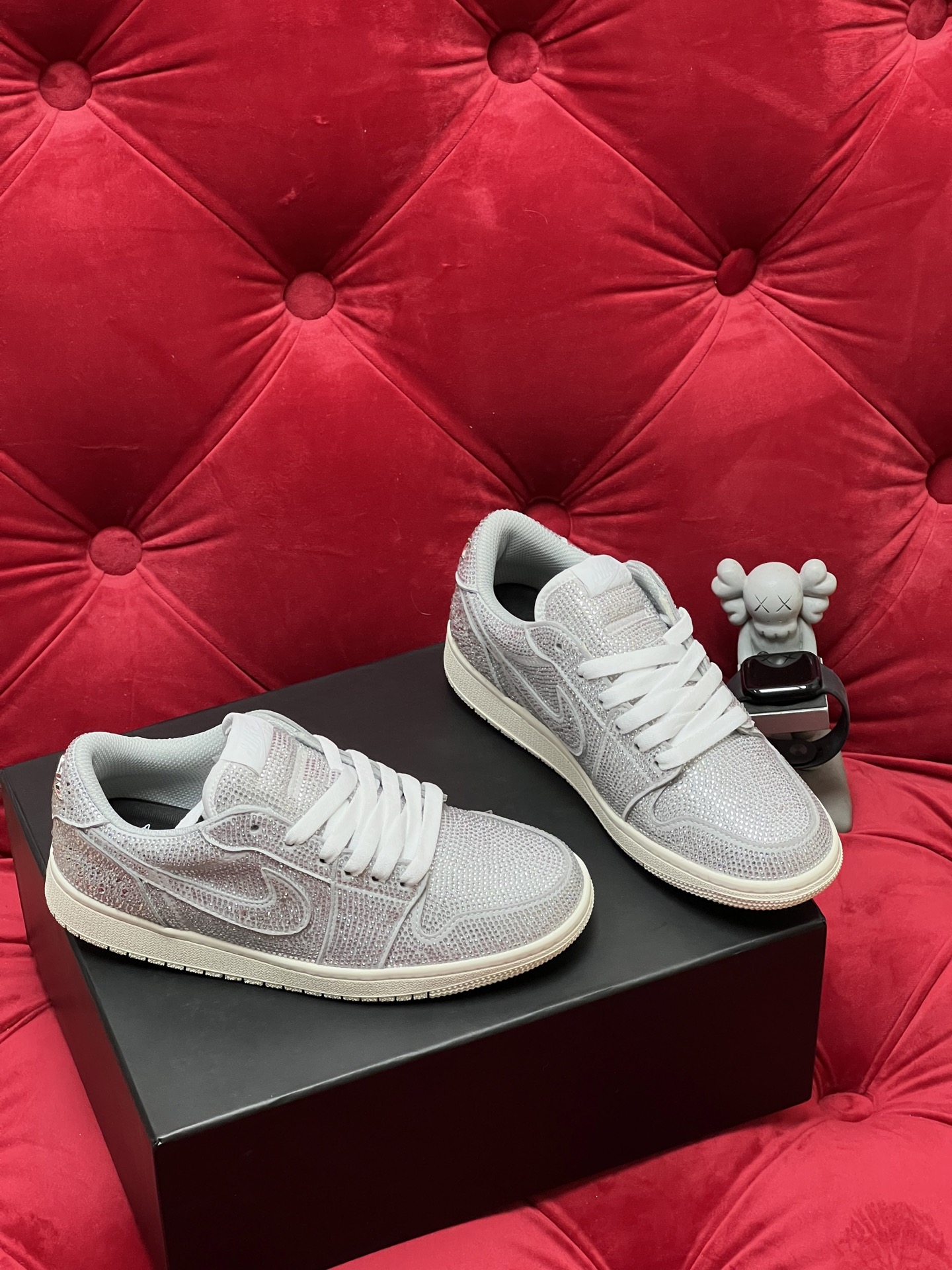 Air rhinestone sneakers