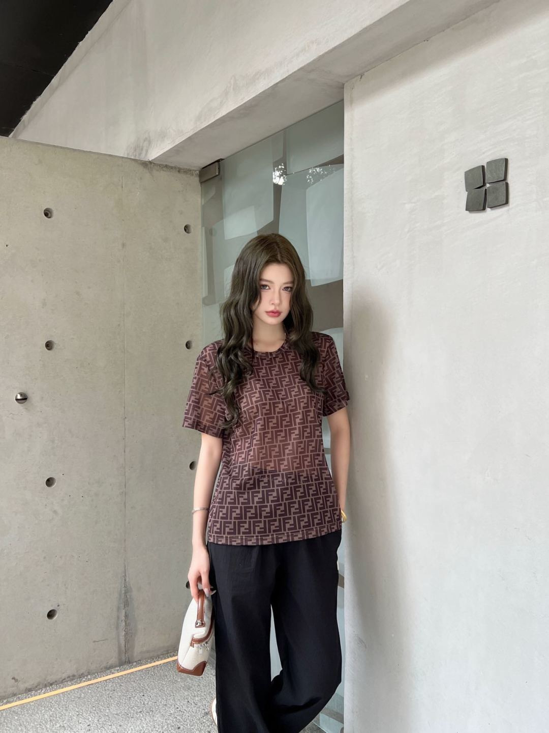Fen 26ss print t-shirt