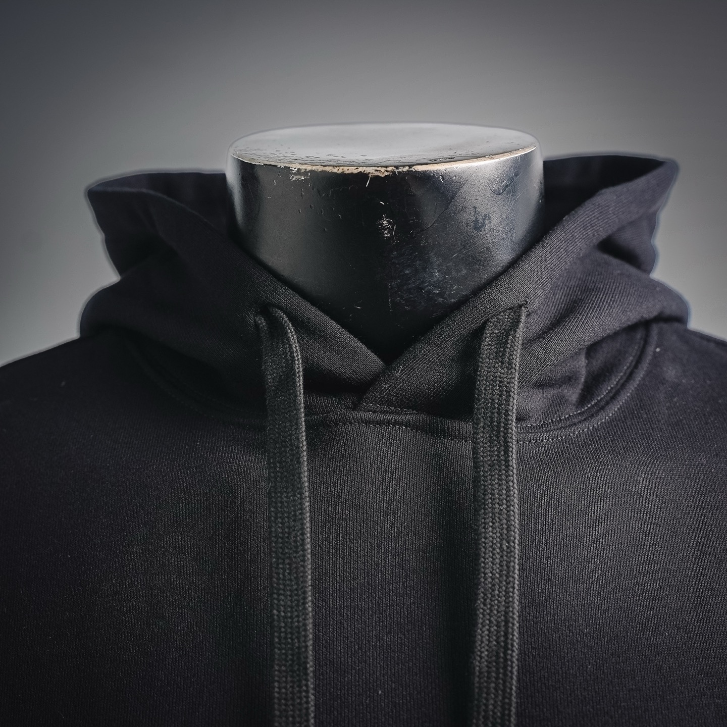 Stone logo badge hoodie