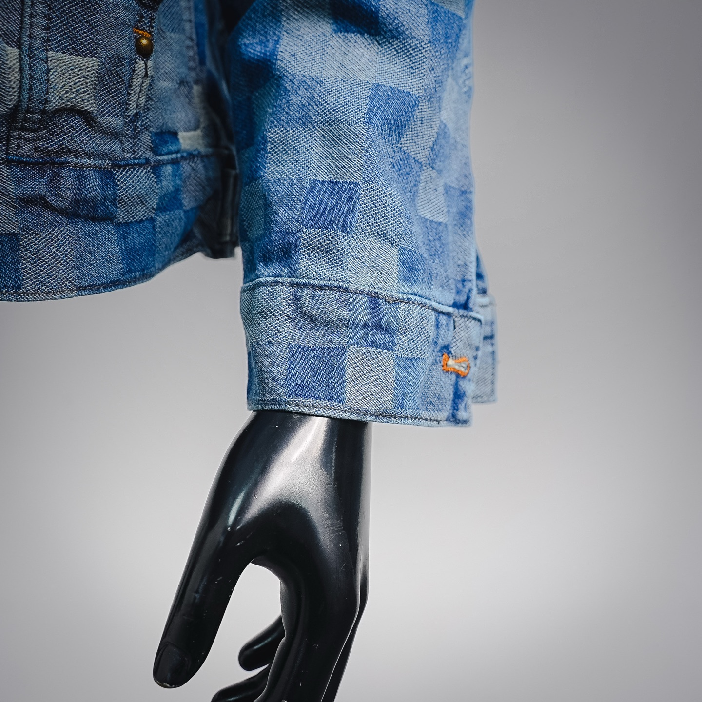 Louis checkerboard denim jacket