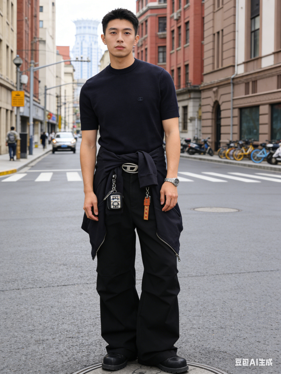 Guc embroidered knit t-shirt
